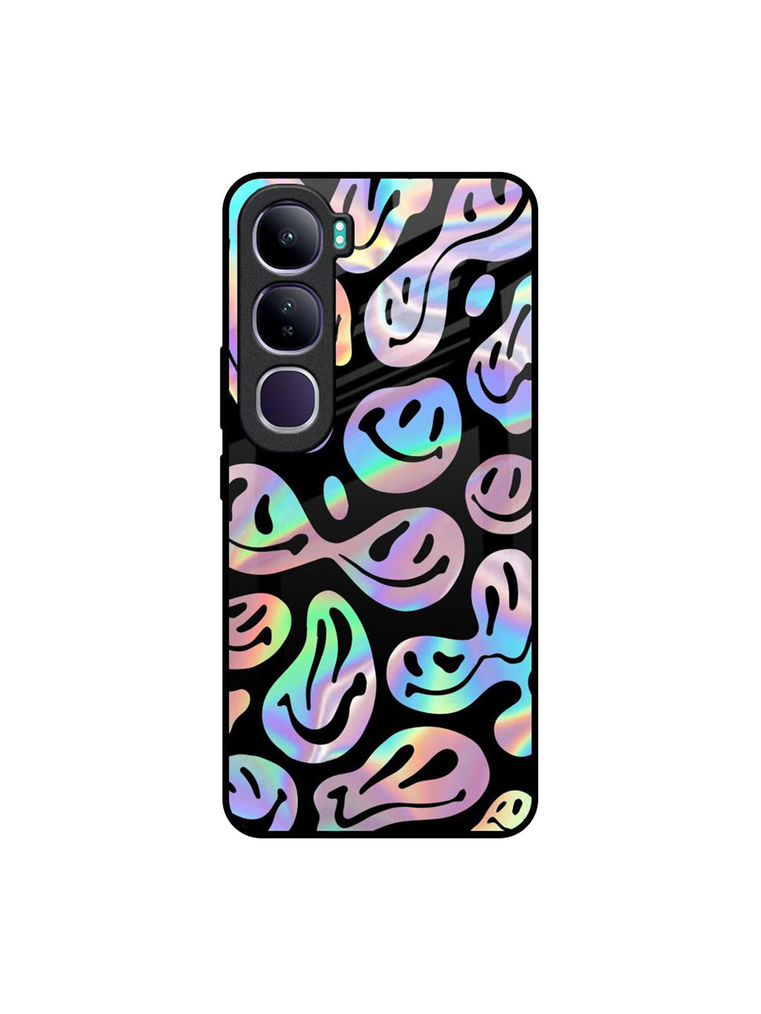 QRIOH Acid Smile Vivo Y300 5G Impact Resistant Back Case