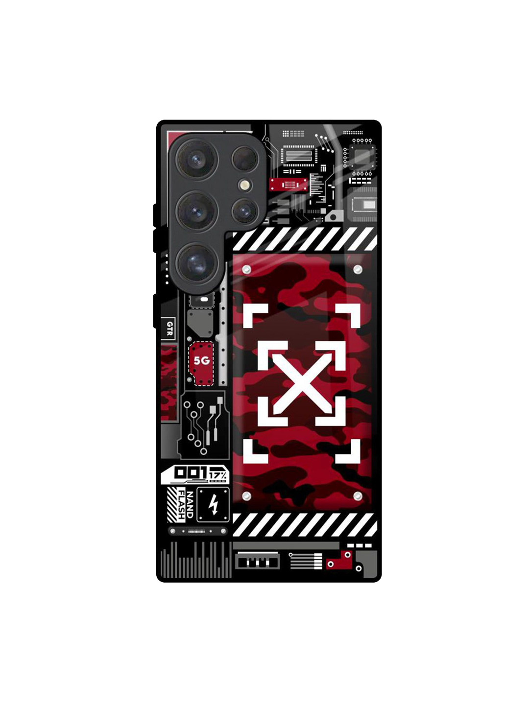 QRIOH Technology Art Samsung Galaxy S25 Ultra 5G Impact Resistant Back Case