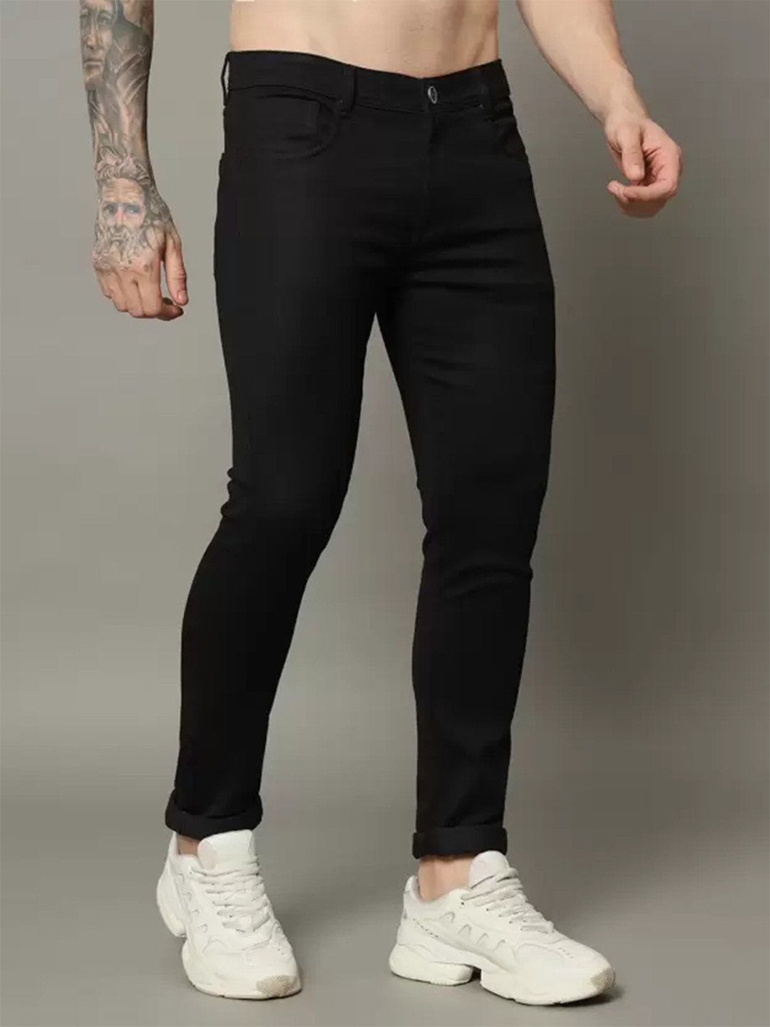 COMFITS Men Classic Slash Knee Stretchable Jeans