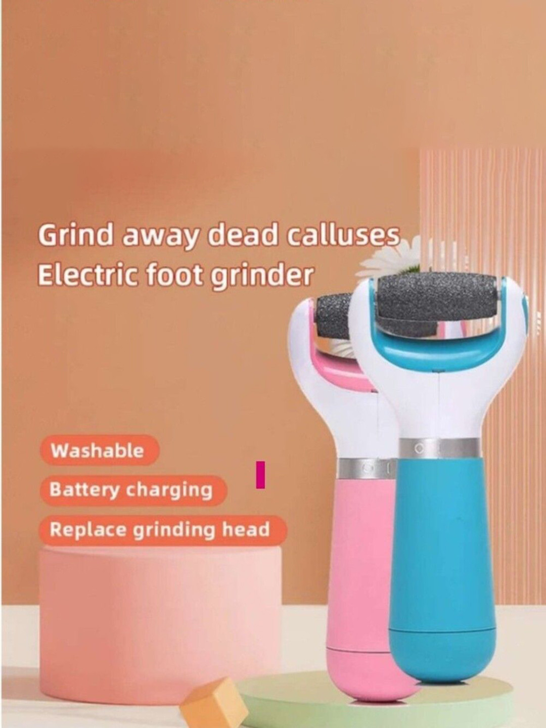 TRENDZIE SKIN CARE Professional Painless Electric Foot Filer For Callus Removal