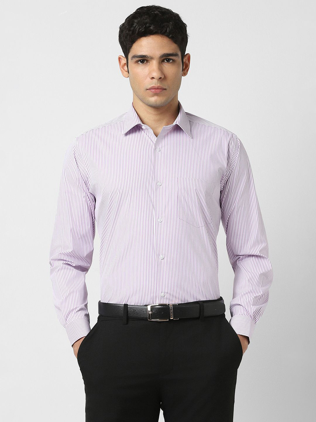 Van Heusen Pin Striped Spread Collar Formal Shirt