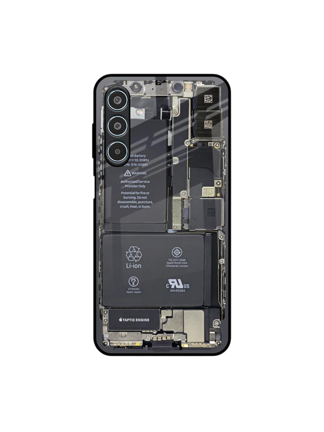 QRIOH Skeleton Inside Samsung Galaxy M35 5G Impact Resistant Back Case