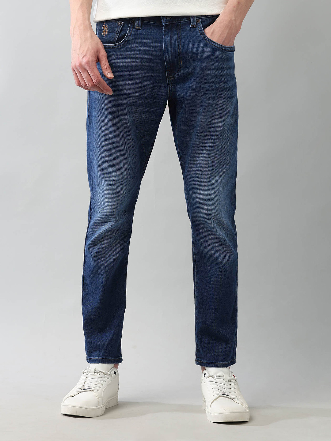 U.S. Polo Assn. Denim Co. Super Stretch Henry Tapered Fit Jeans