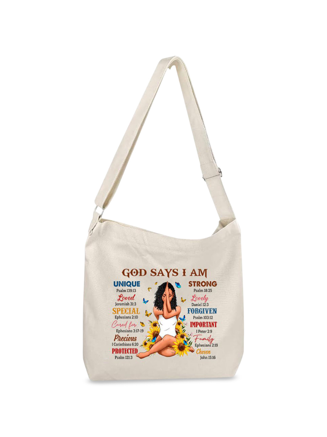 Lify Graphic Printed Cotton Shoulder Bag