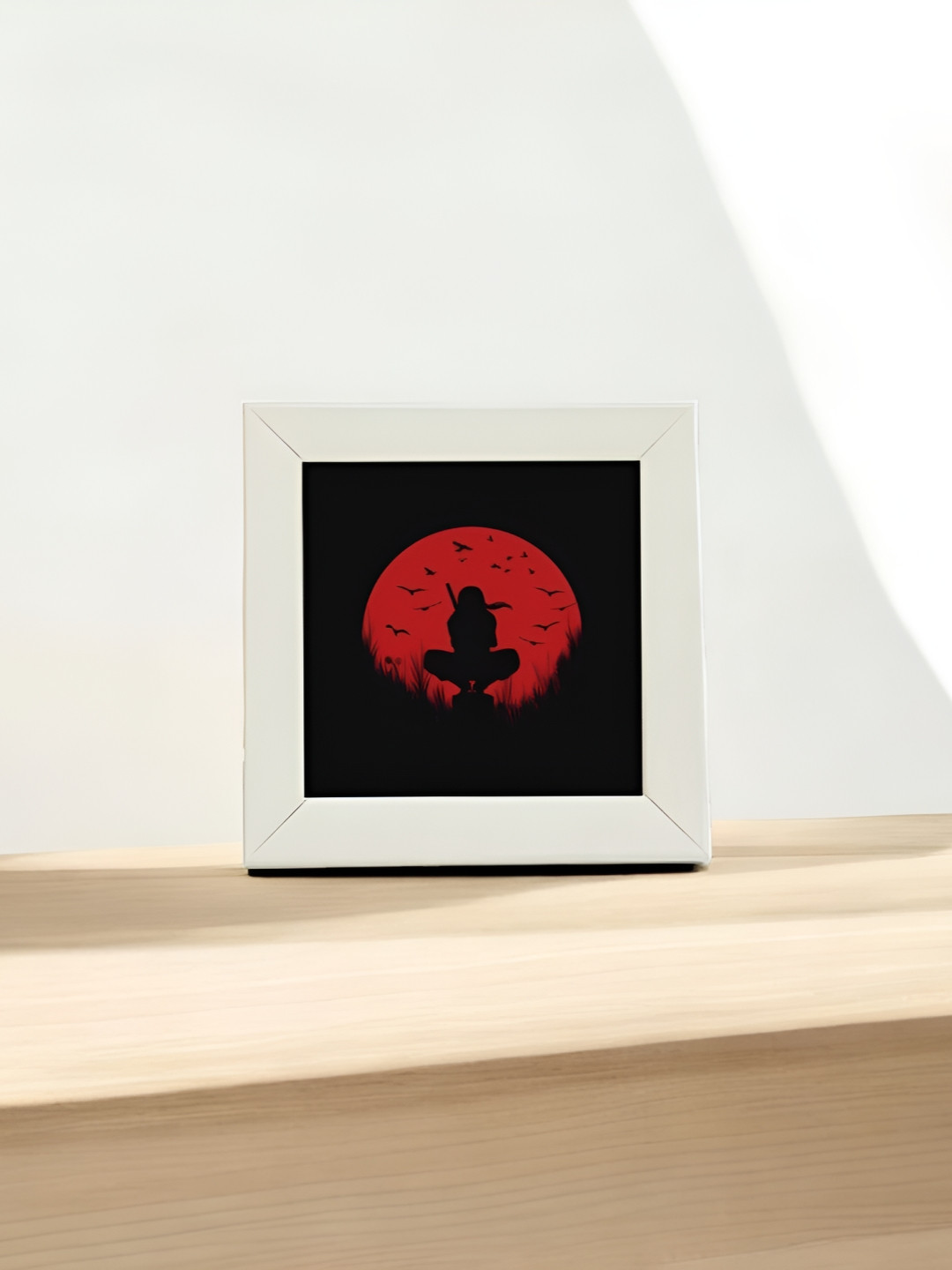 Anikmart White 1 Pieces MDF Anime Design Table Photo Frames