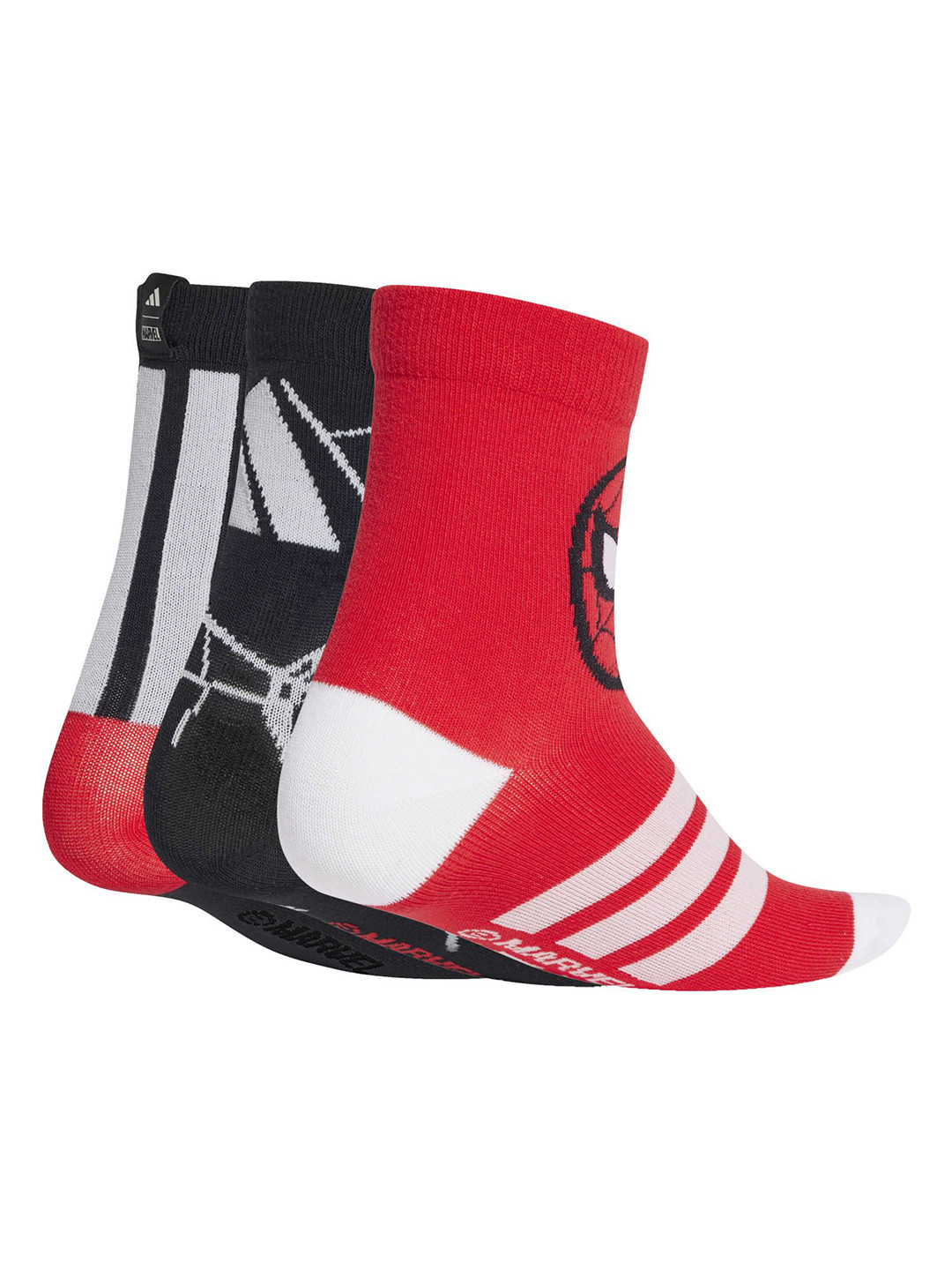 ADIDAS Pack Of 3 Patterned Cotton Ankle-length Socks