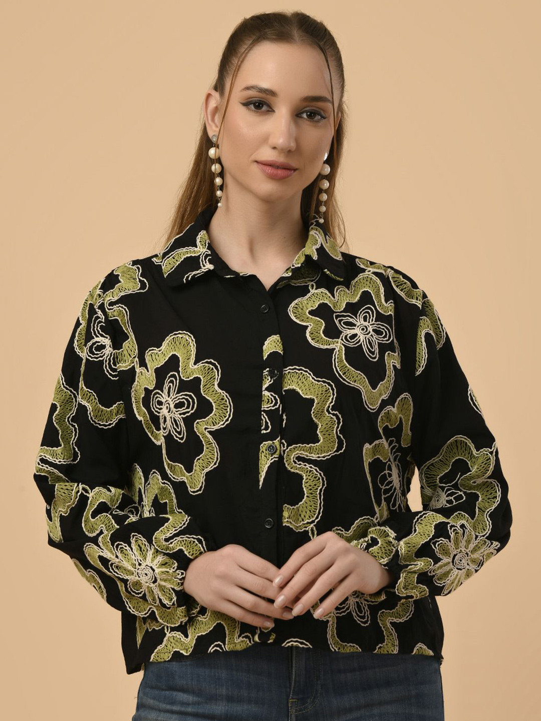 Albion By CnM Cotton Blouson Top