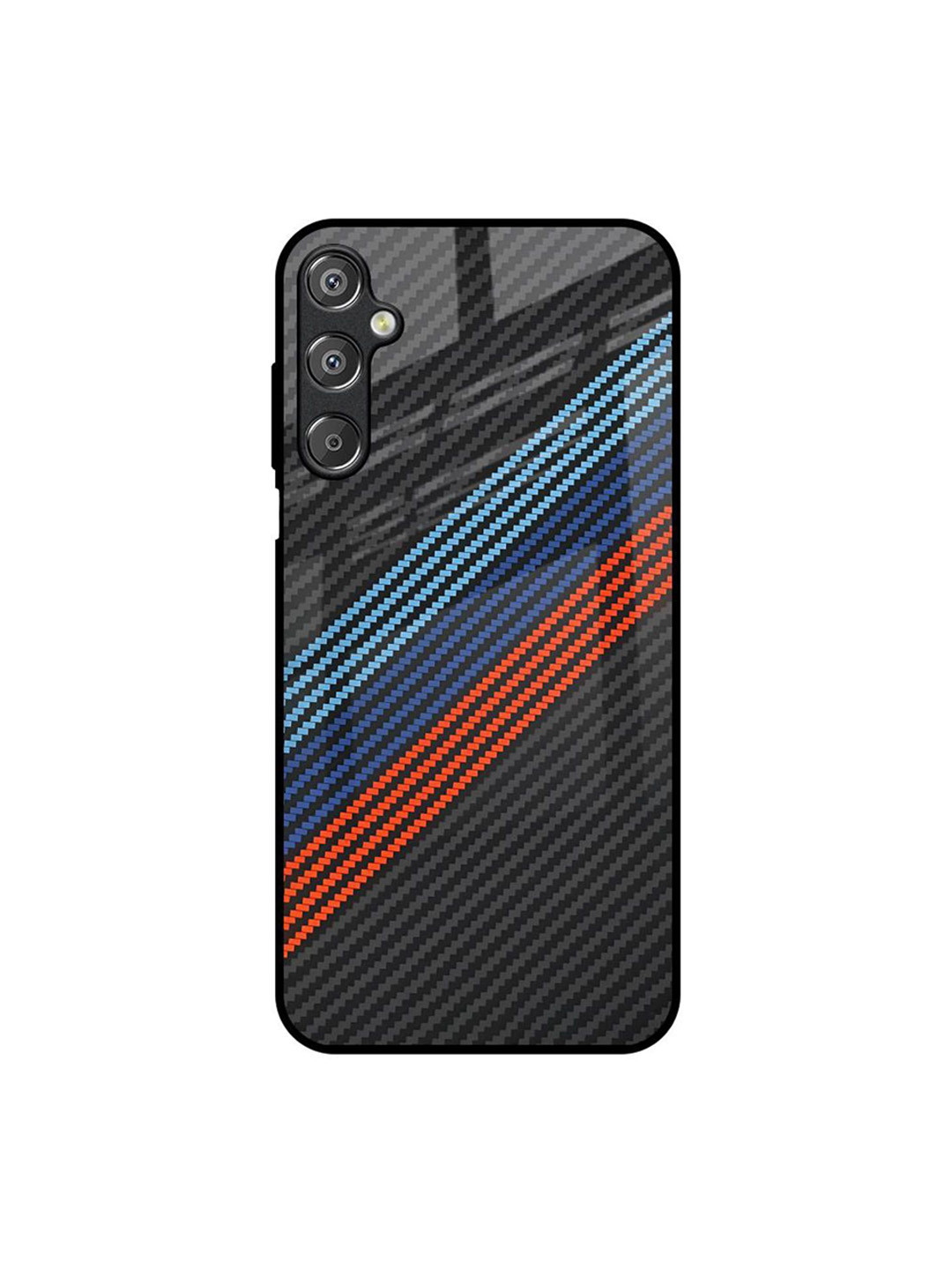 QRIOH Carbon Inspired Samsung Galaxy M15 5G Impact Resistant Carbon Fiber Back Case