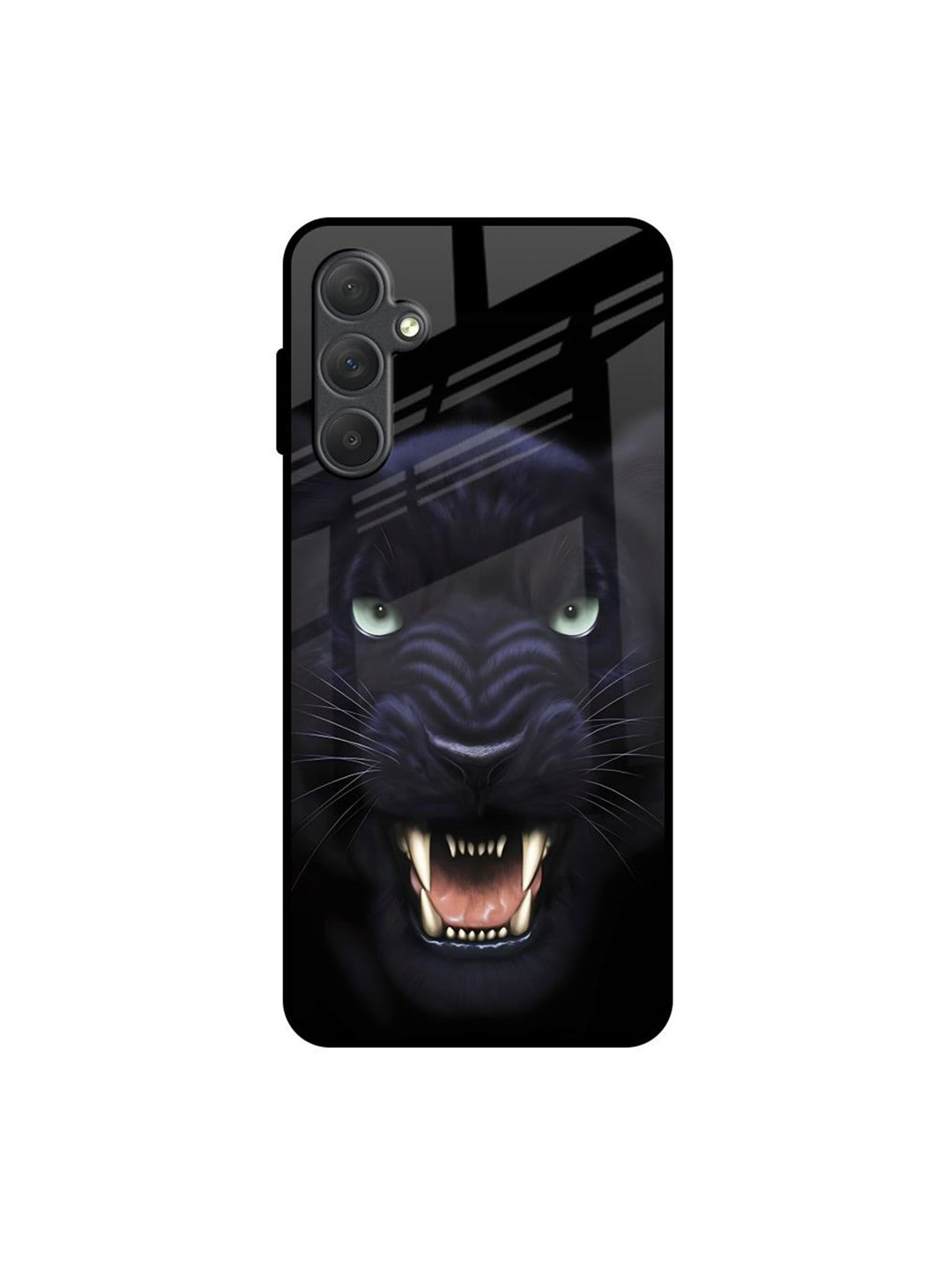QRIOH Angry Black Leopard Samsung Galaxy M54 5G Impact Resistant Back Case