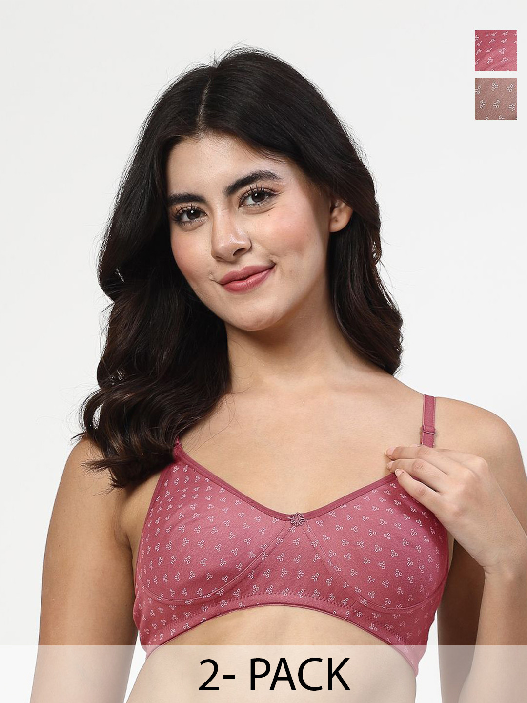 LILY Abstract Women Pack Of 2 Full Coverage Bra