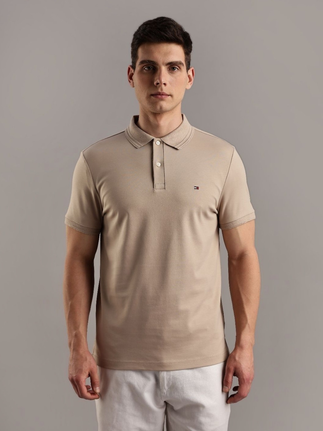 Tommy Hilfiger Europe Cotton Polo Collar T-shirt
