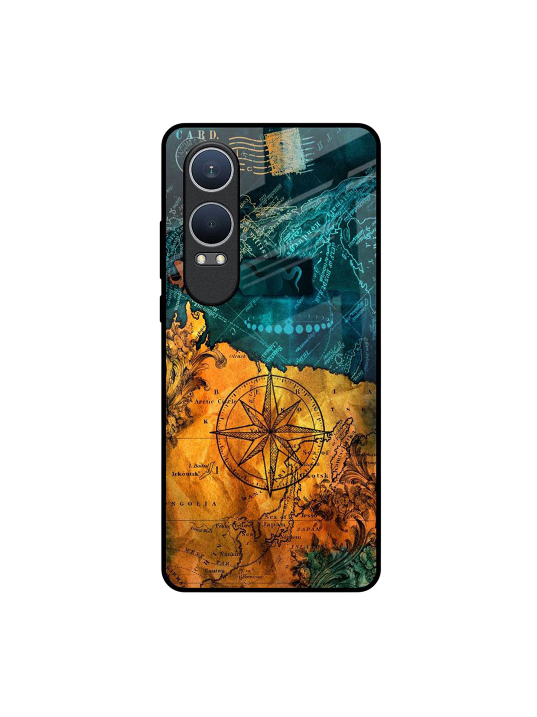 QRIOH Architecture Map Real OnePlus Nord CE4 Lite 5G Impact Resistant Back Case