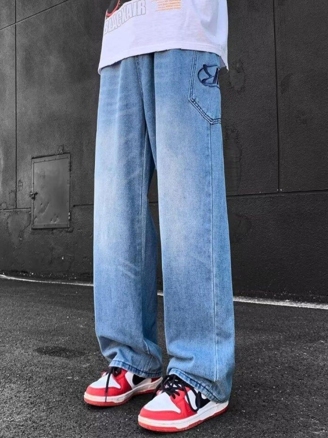 Beyond Borders Men Loose Fit Wide Leg Trousers