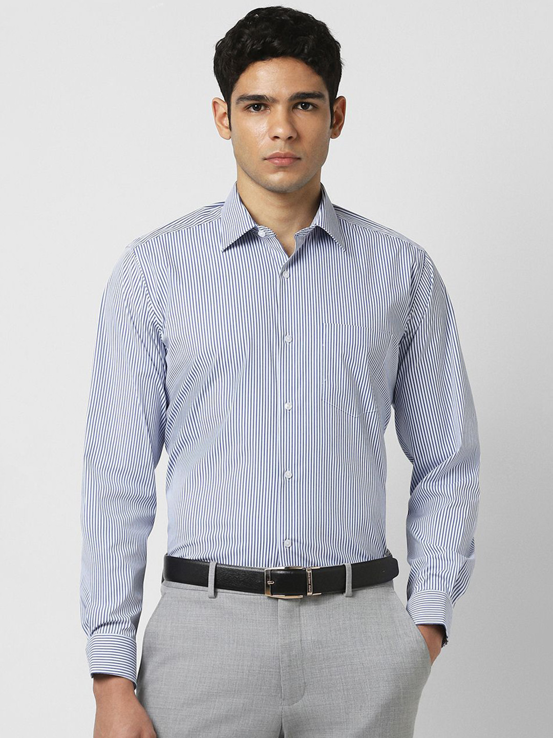Van Heusen Pin Striped Spread Collar Formal Shirt