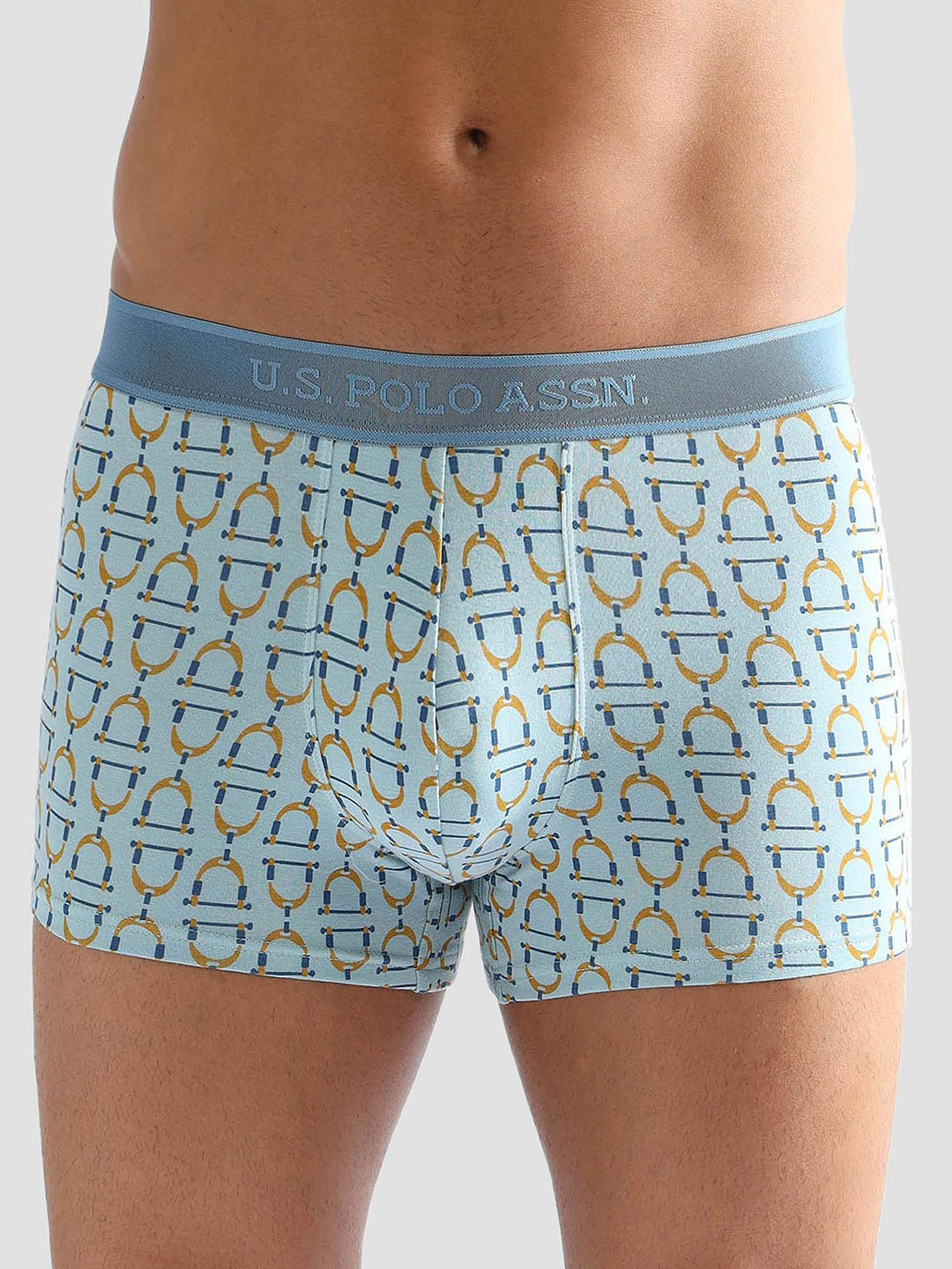 U.S. Polo Assn Men Printed Anti Microbial Mid Rise Trunk PT005-B02-PR