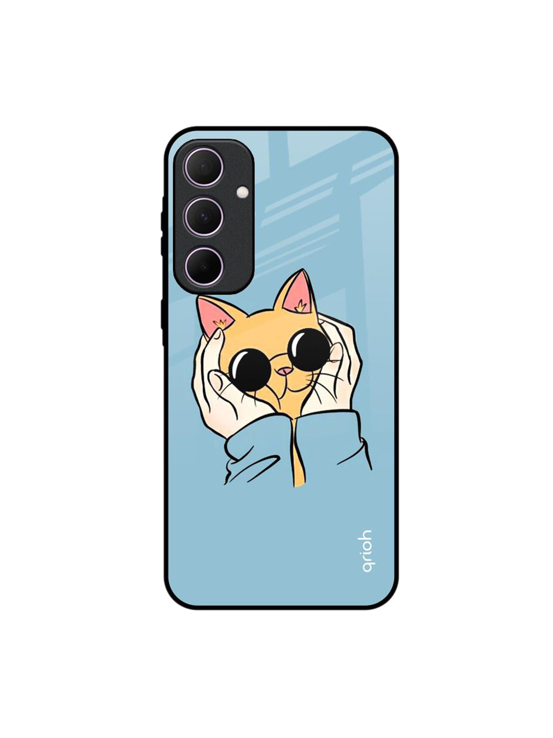 QRIOH Adorable Cute Kitty Samsung Galaxy A35 5G Impact Resistant Back Case