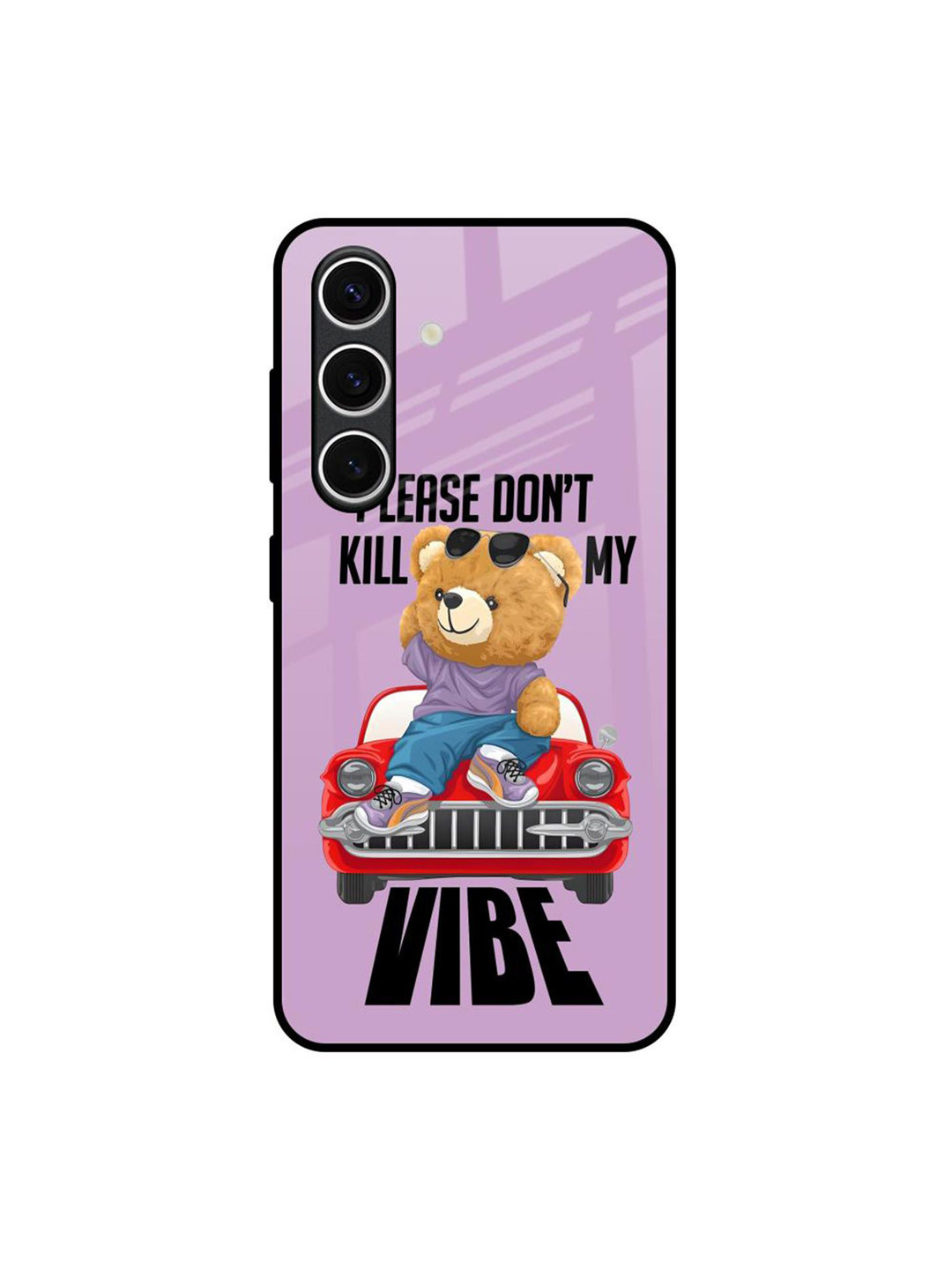 QRIOH Don't Kill My Vibe Samsung Galaxy S24 FE 5G Impact Resistant Back Case