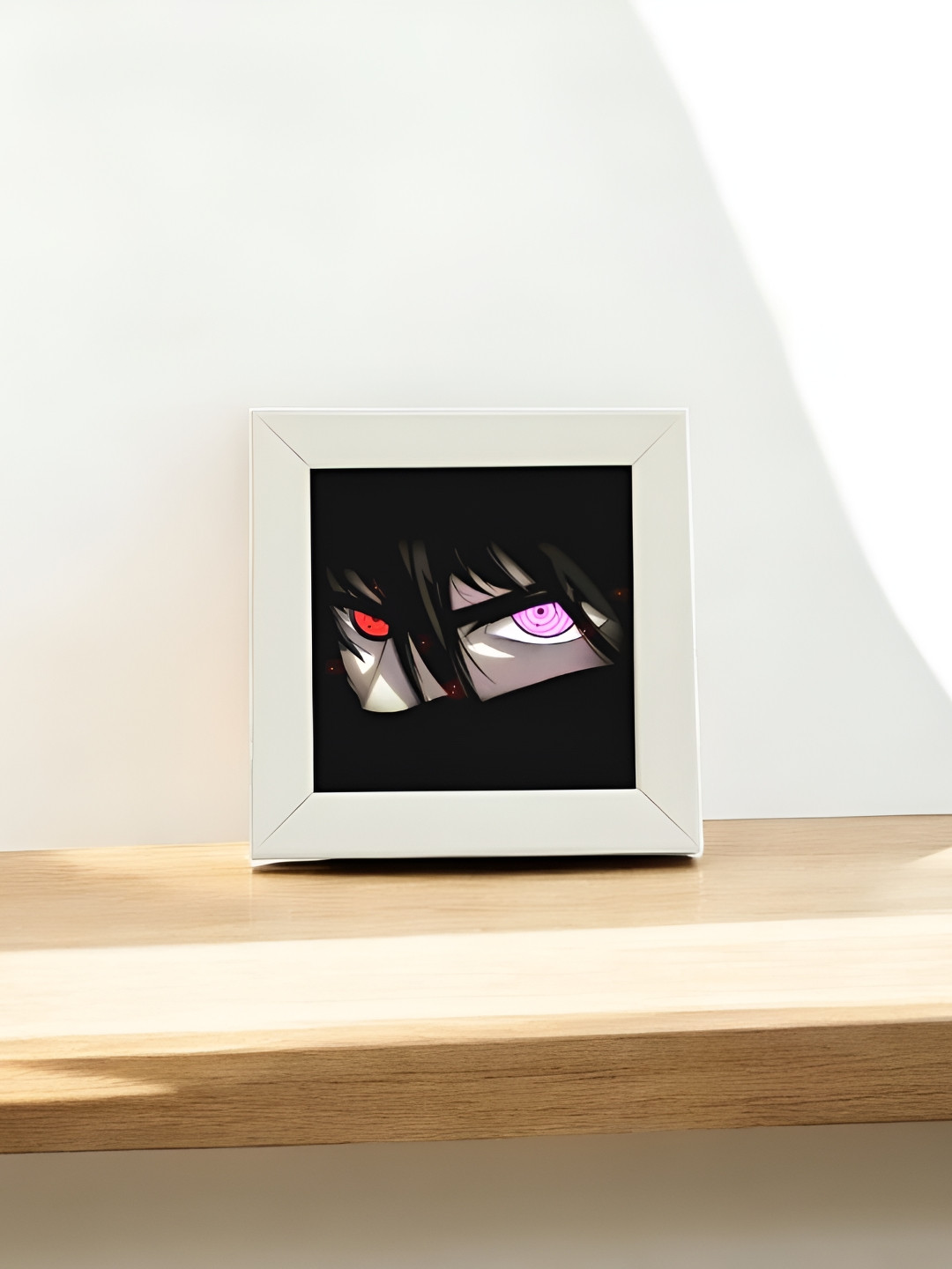 Anikmart White 1 Pieces MDF Anime Design Table Photo Frames