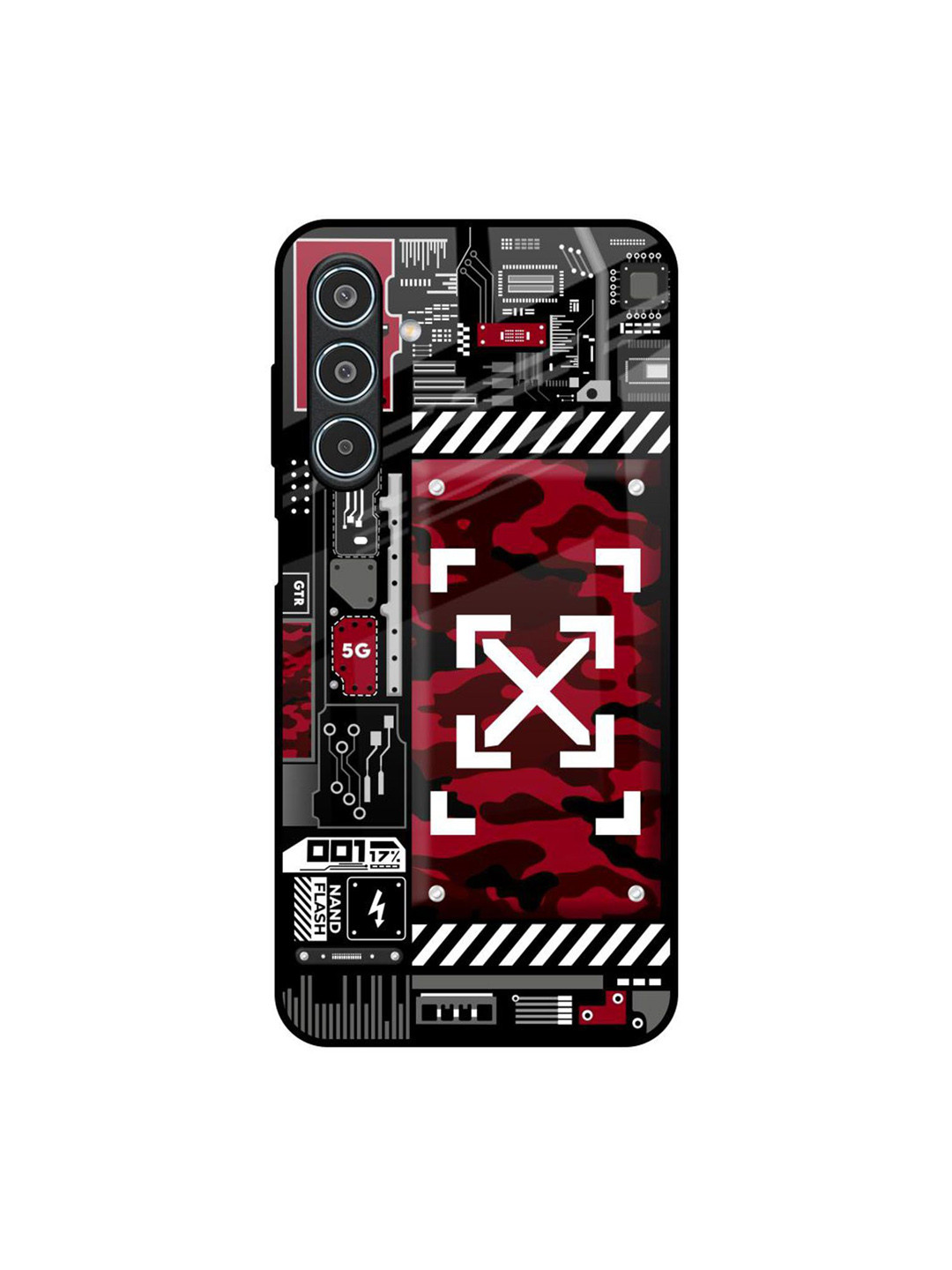 QRIOH Technology Art Samsung Galaxy M35 5G Impact Resistant Back Case