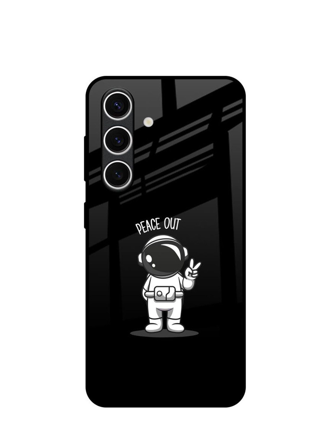 QRIOH Peace Out Astro Real Samsung Galaxy S24 FE 5G Impact Resistant Back Case