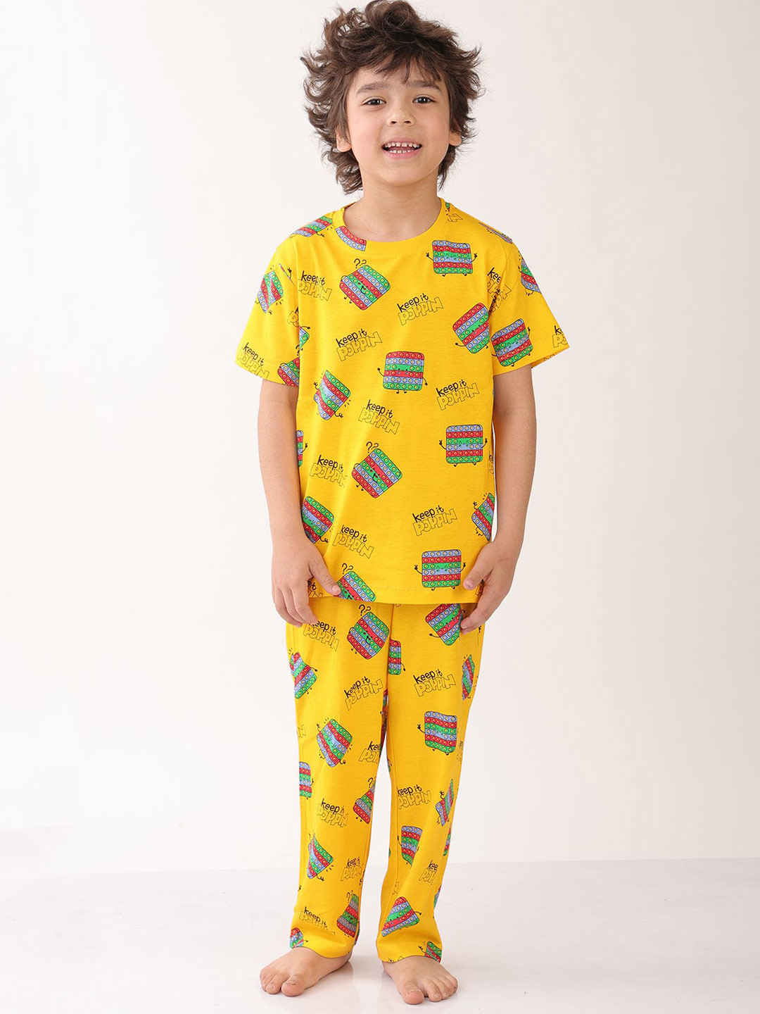 Anthrilo Summer Pop It Boys Pure Cotton Short Sleeves Pyjama Night suit