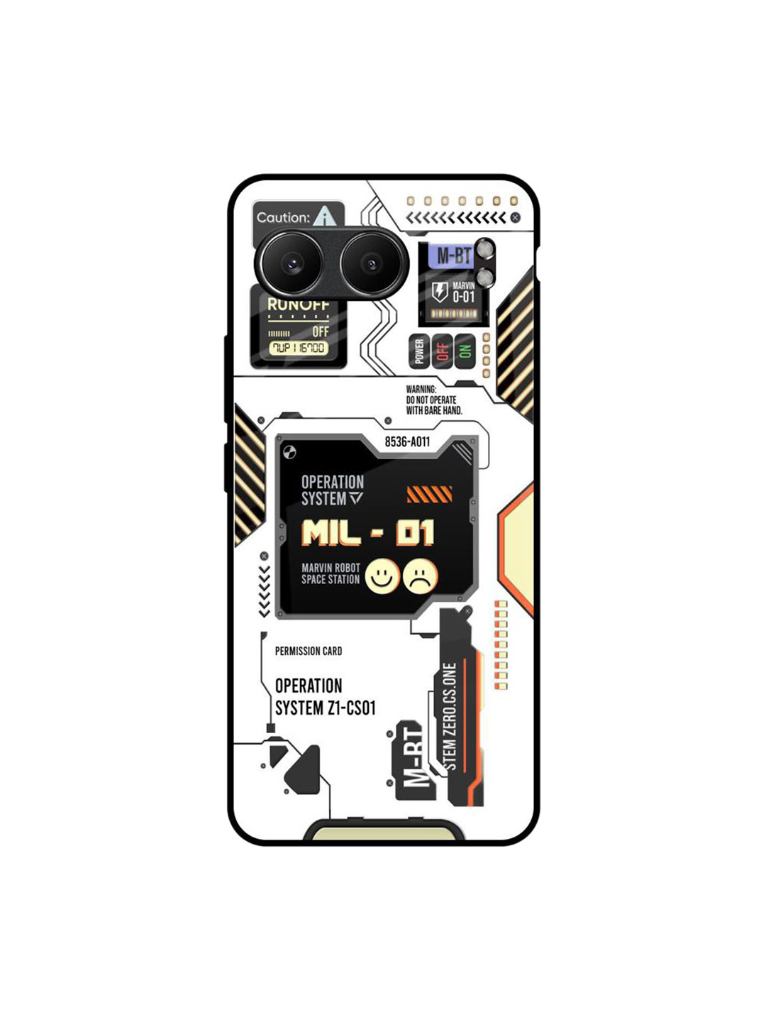 QRIOH Tech Display OnePlus Nord 4 5G Impact Resistant Back Case