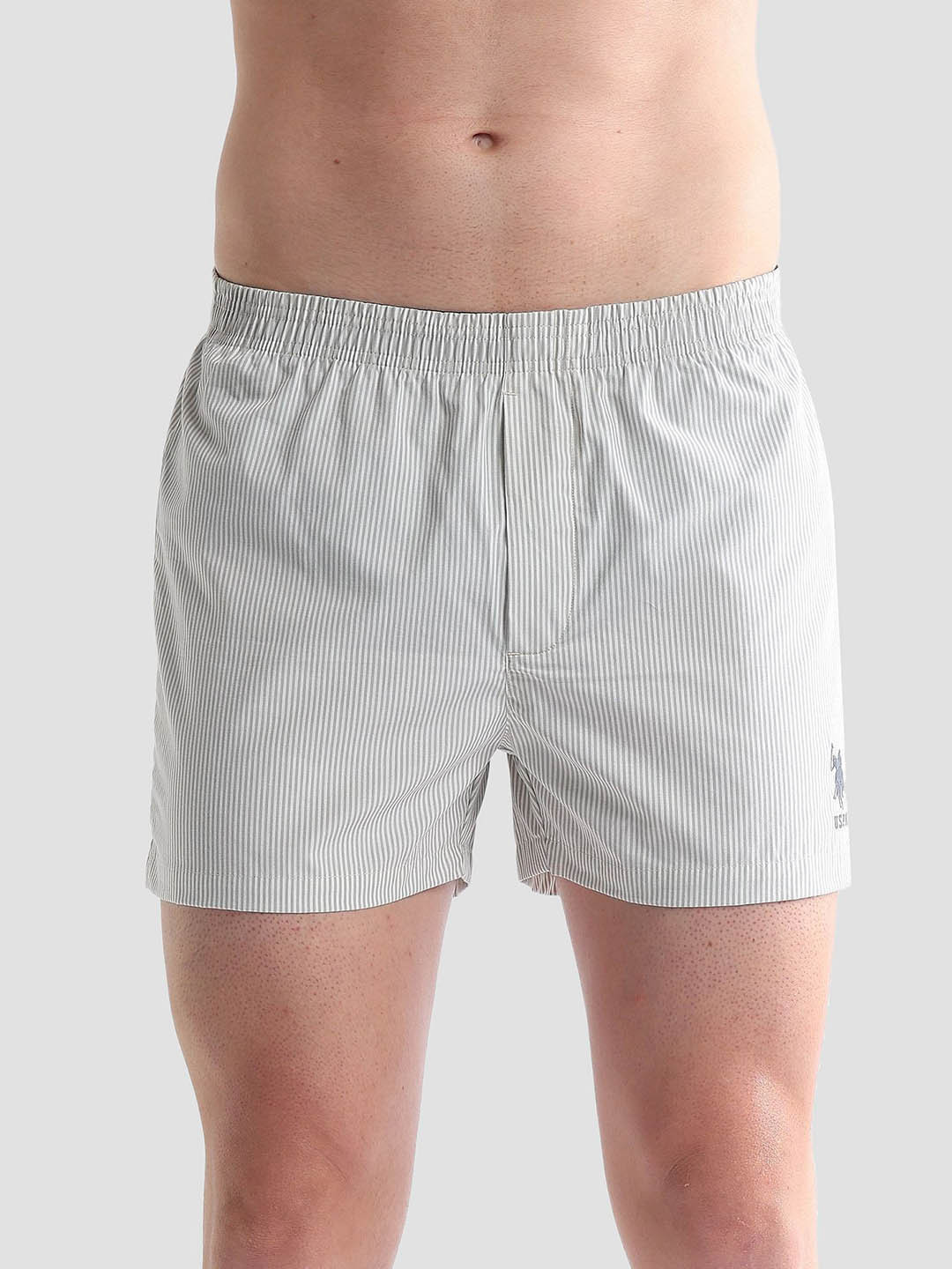 U.S. Polo Assn. Stripped Printed Inner Elastic Cotton Boxer EX004-G07-ST