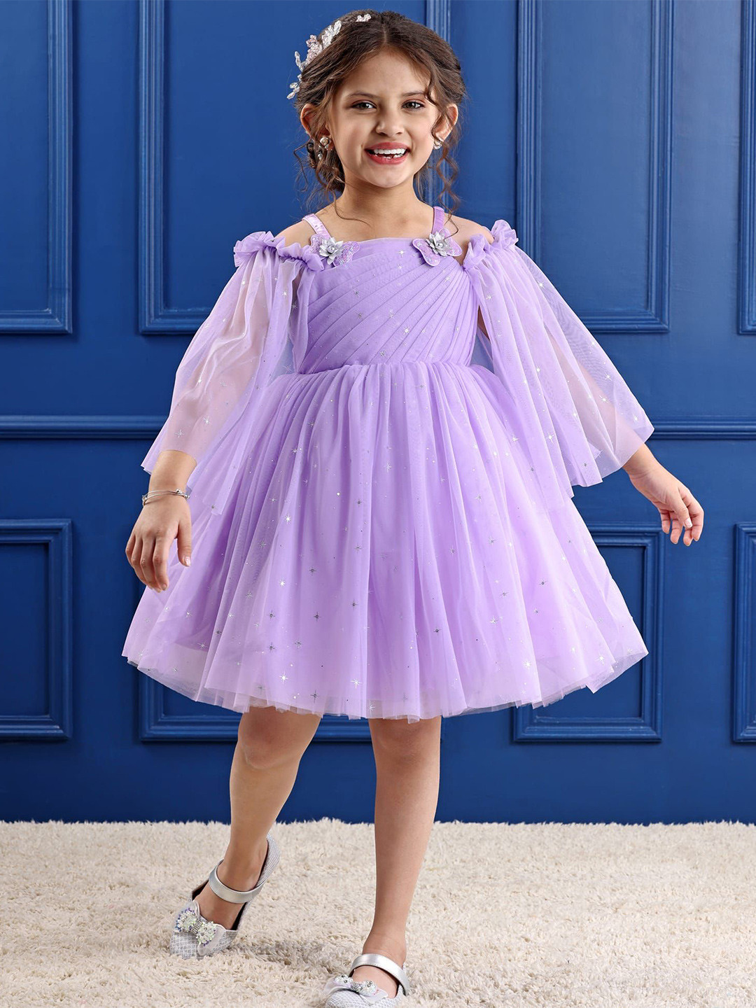 Mark & Mia Flared Sleeve Fit & Flare Dress