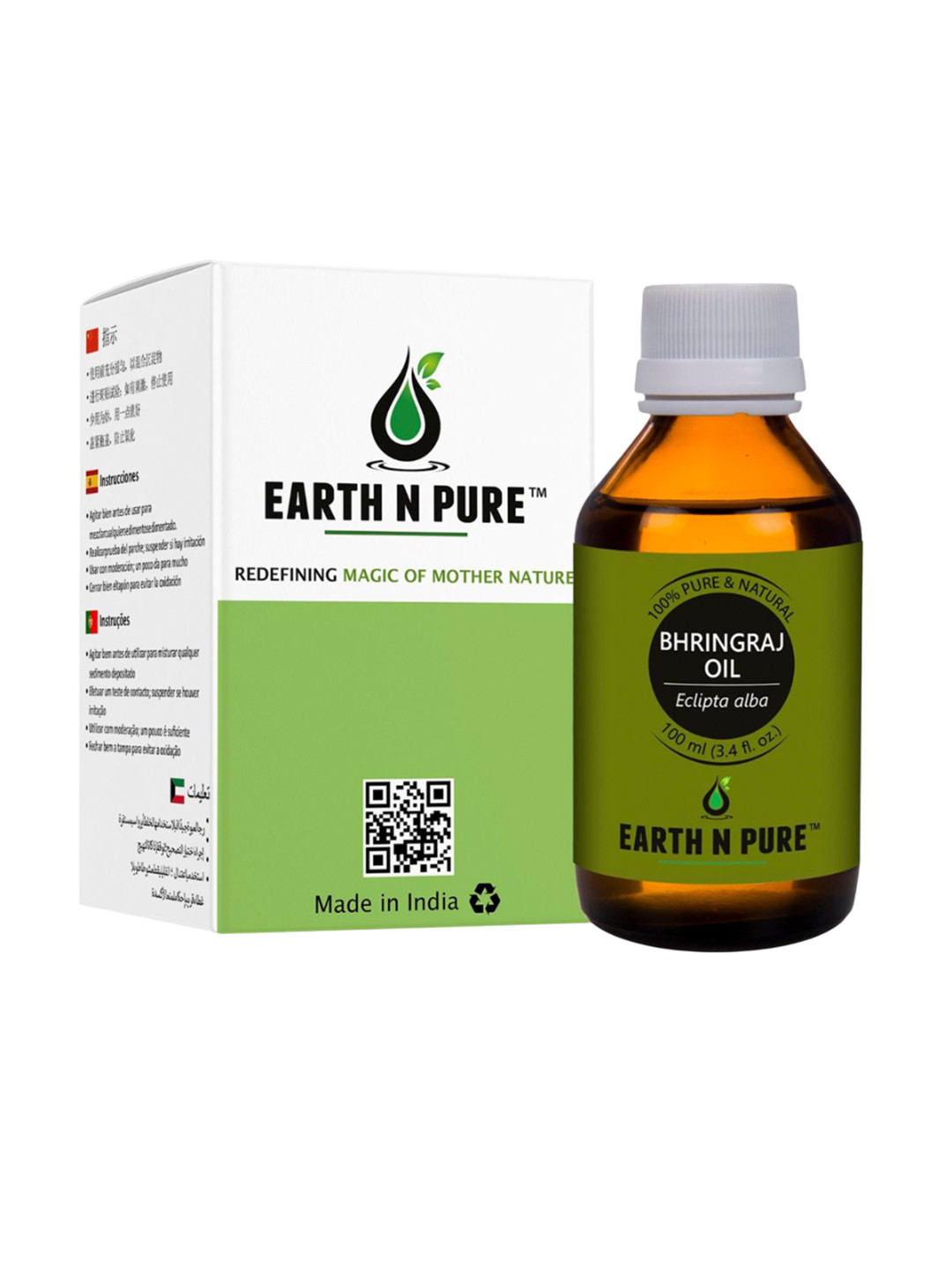 EARTH N PURE Bhringraj Oil For Hair & Skin - 100 ml
