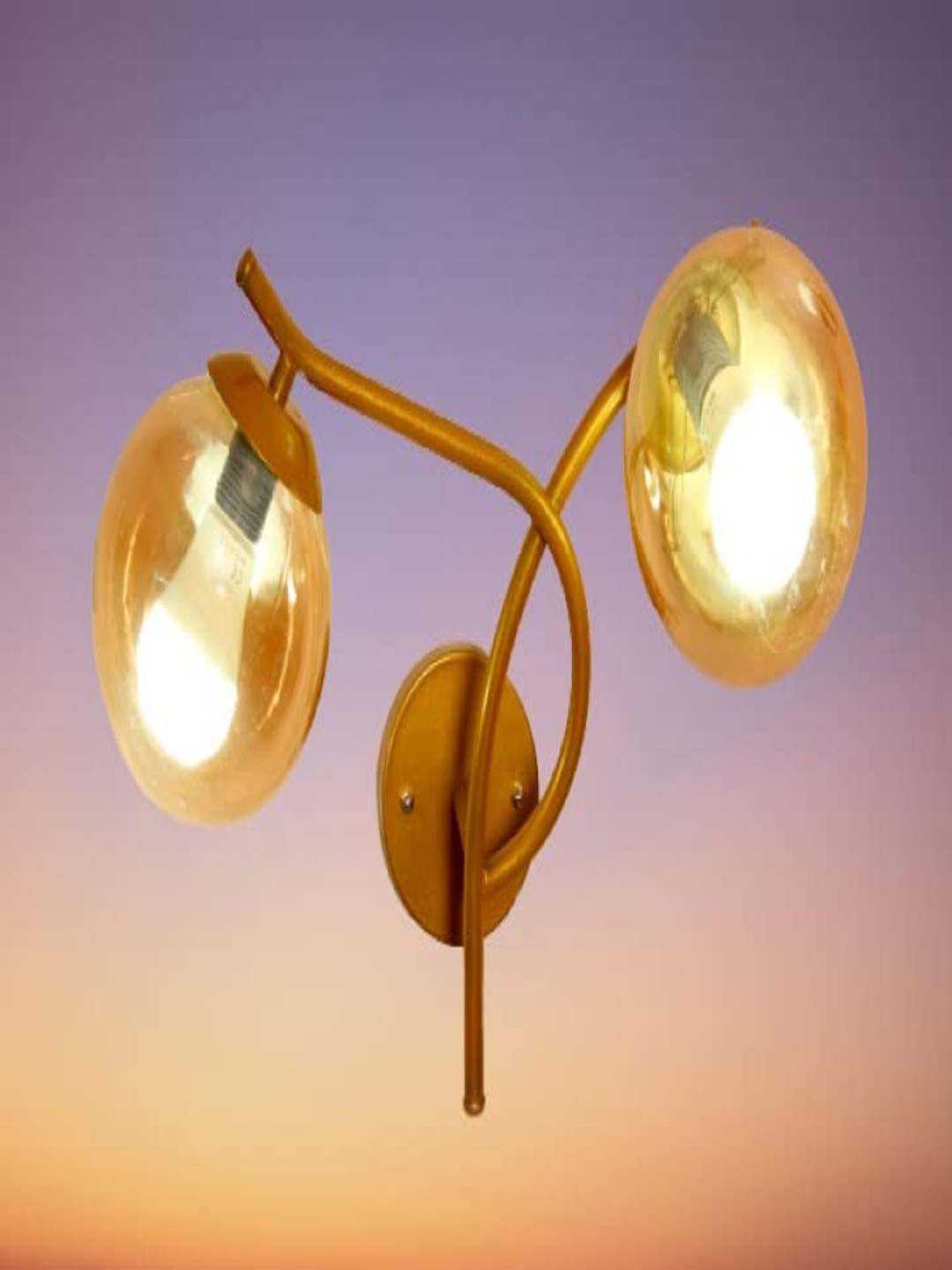 KINIS Modern Gold-Toned Abstract Shaped Quirky Wall Lamp