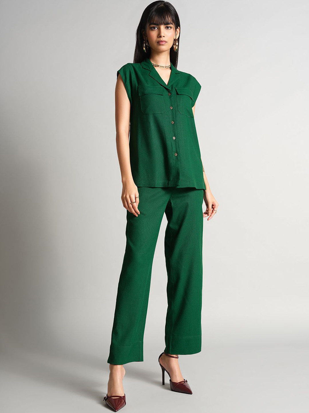 AND Short Sleeves Shirt With Trouser