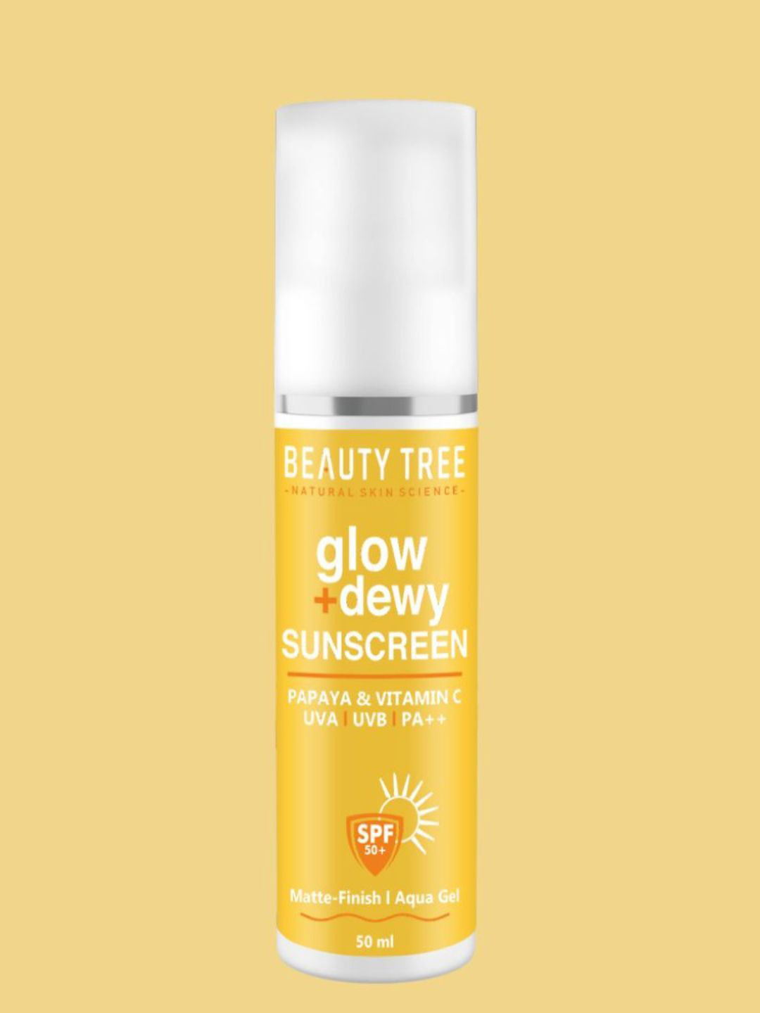 Beauty Tree Glow + Dewy Sunscreen Gel With SPF 50 ++++ - 50 ml