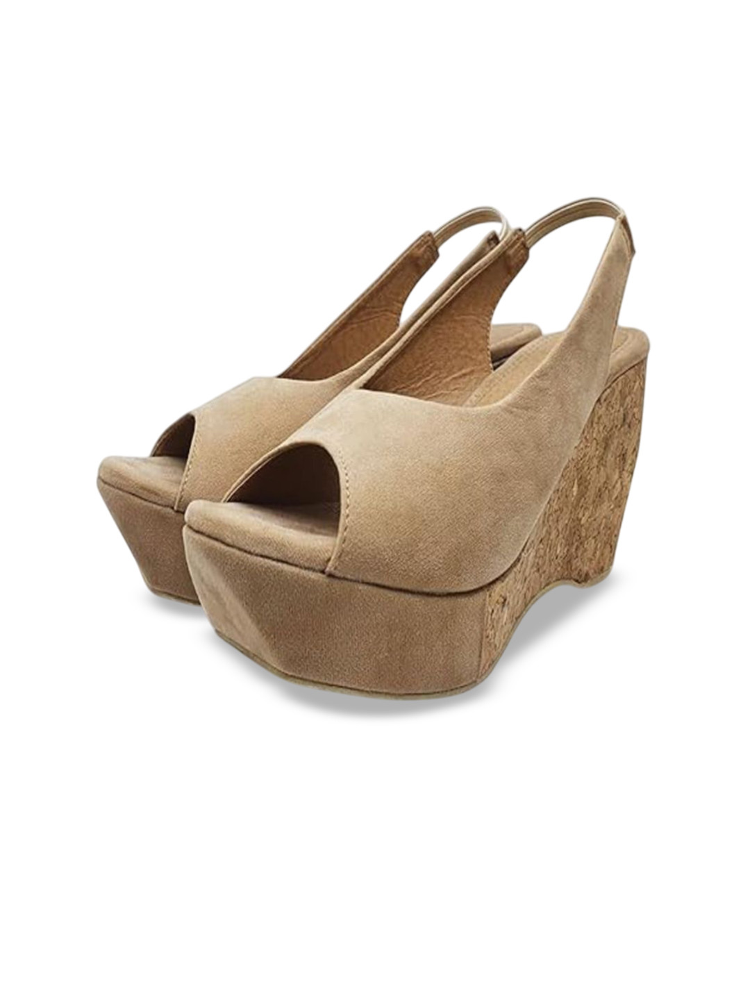 MONAQI Women Wedge Peep Toes