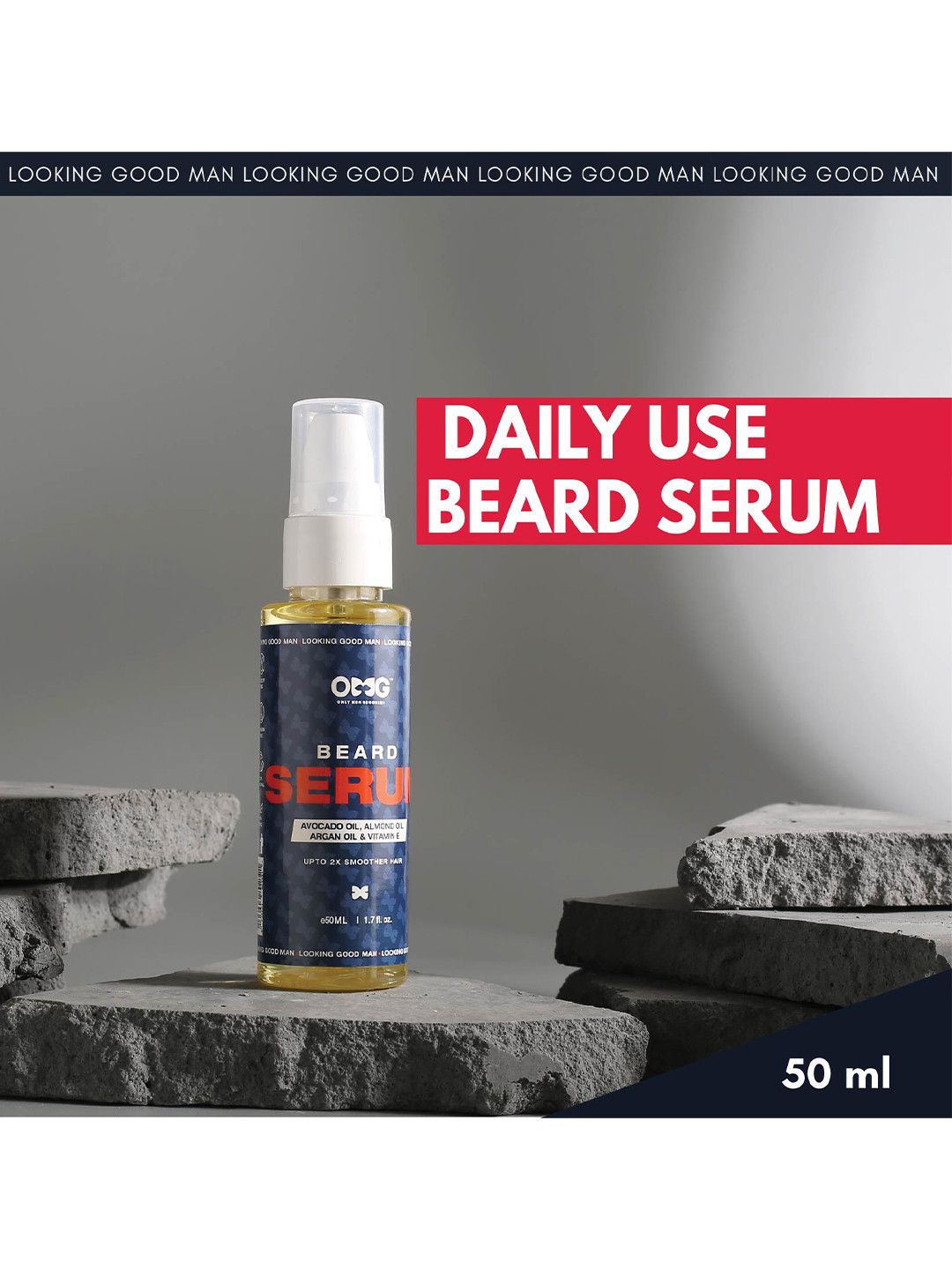 OMG OnlyMenGrooming Beard Serum With Coconut Oil - 50ml