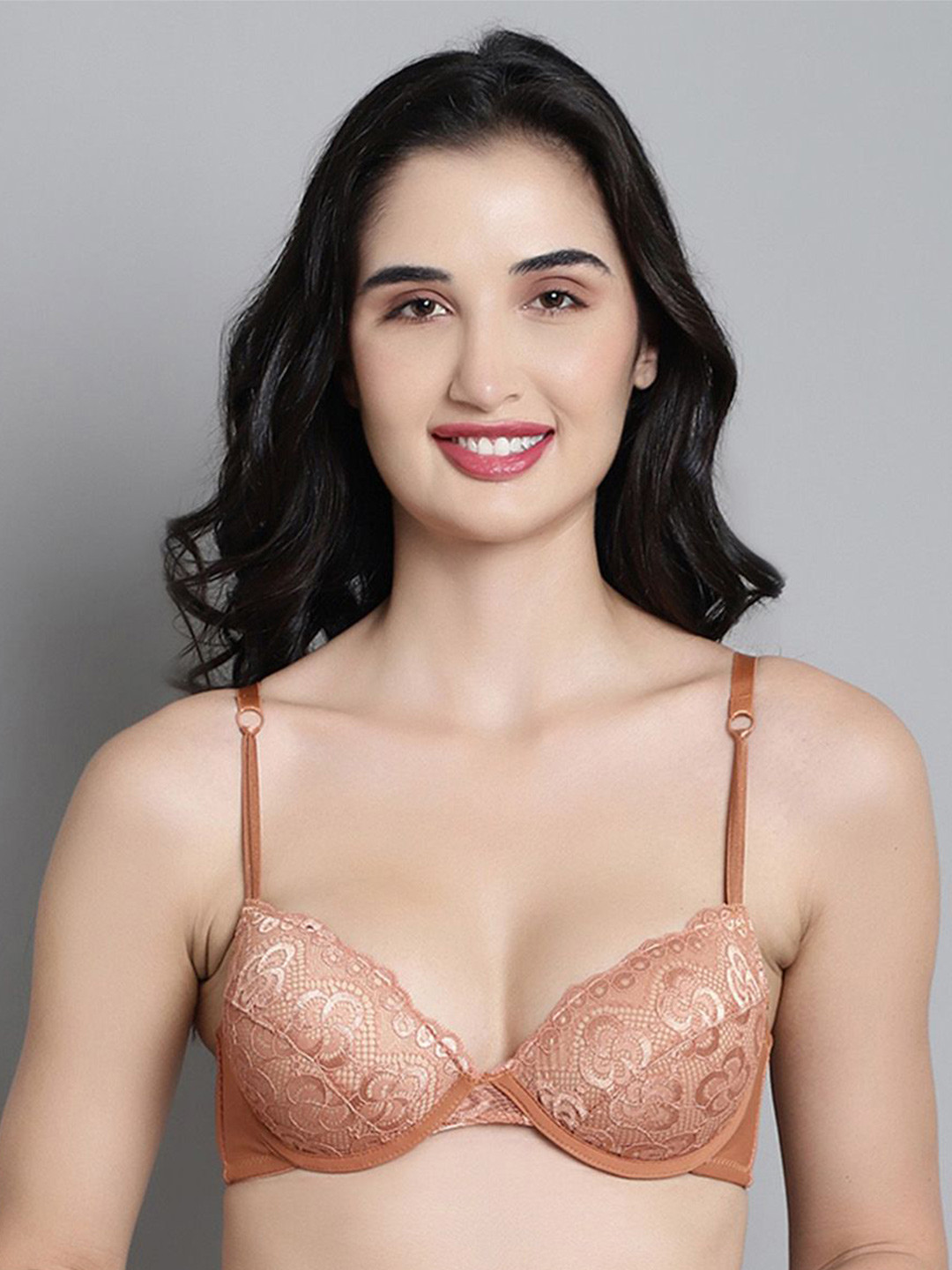 MAKCLAN Dive into Desire Lace Medium Coverage Underwired Lightly Padded Everyday Bra