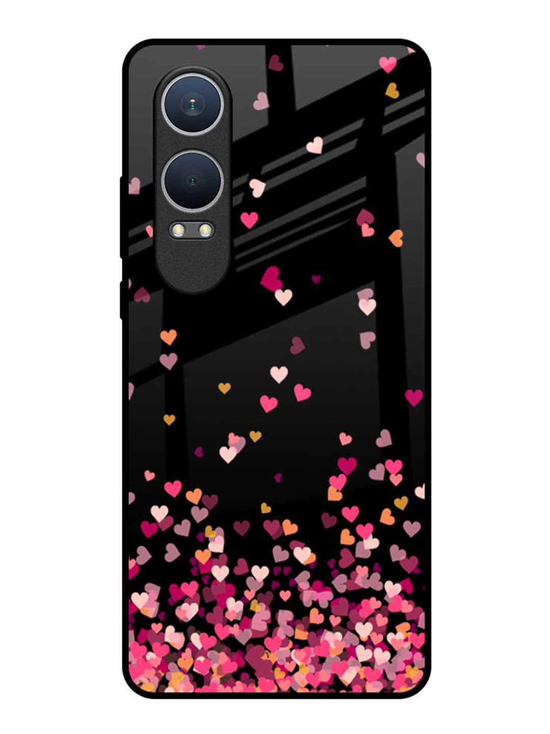 QRIOH Heart Rain Fall OnePlus Nord CE4 Lite 5G Impact Resistant Back Case