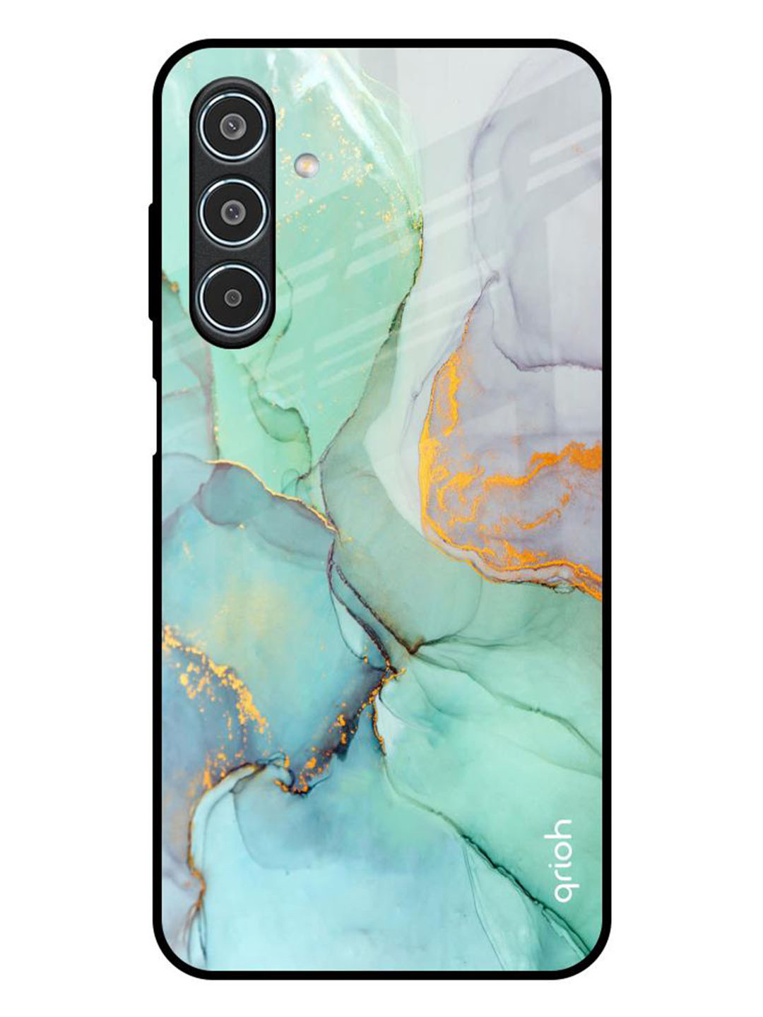 QRIOH Green Marble Samsung Galaxy M35 5G Impact Resistant Back Case