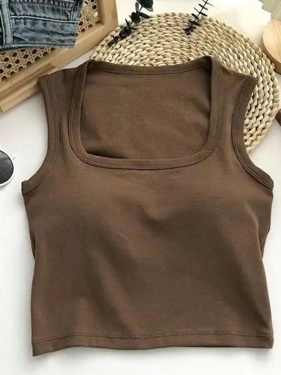 Miss Mosa By Akanksha  Women Scoop Neck Crop Top