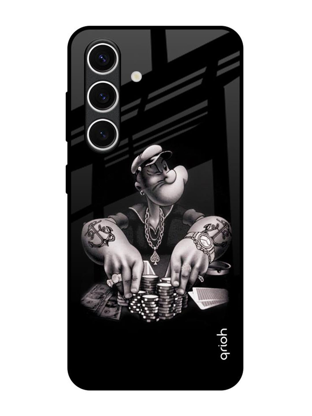 QRIOH Gambling Problem Samsung Galaxy S24 FE 5G Impact Resistant Back Case