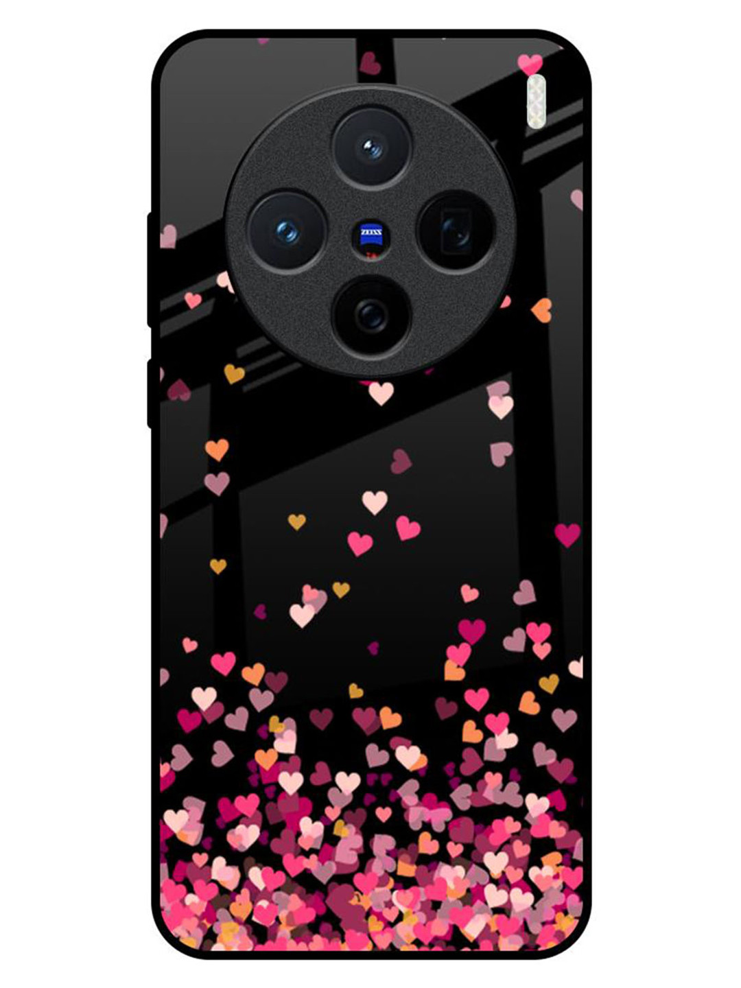 QRIOH Heart Rain Fall Vivo X200 5G Impact Resistant Back Case