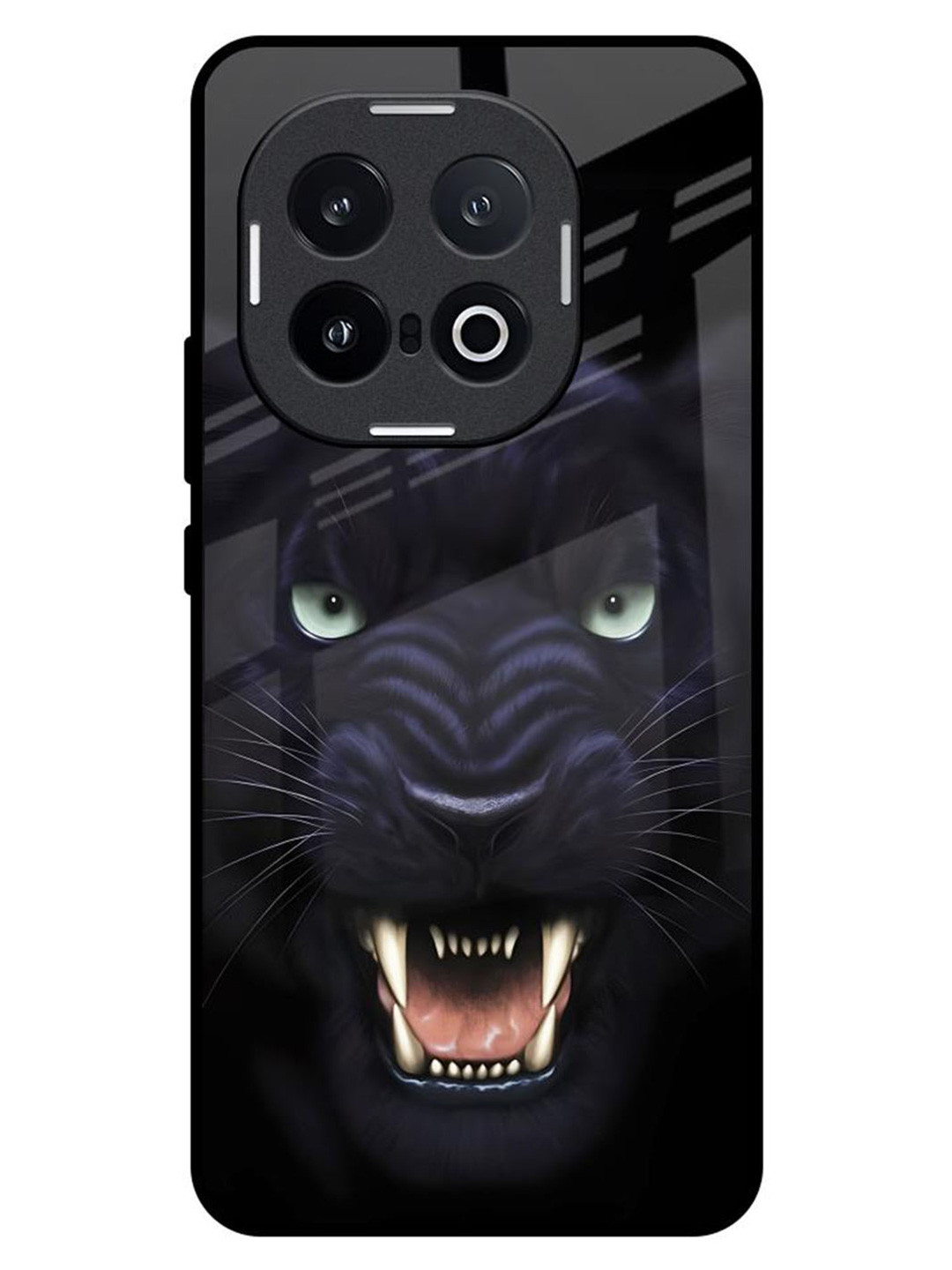 QRIOH Angry Black Leopard IQOO 13 5G Impact Resistant Back Case