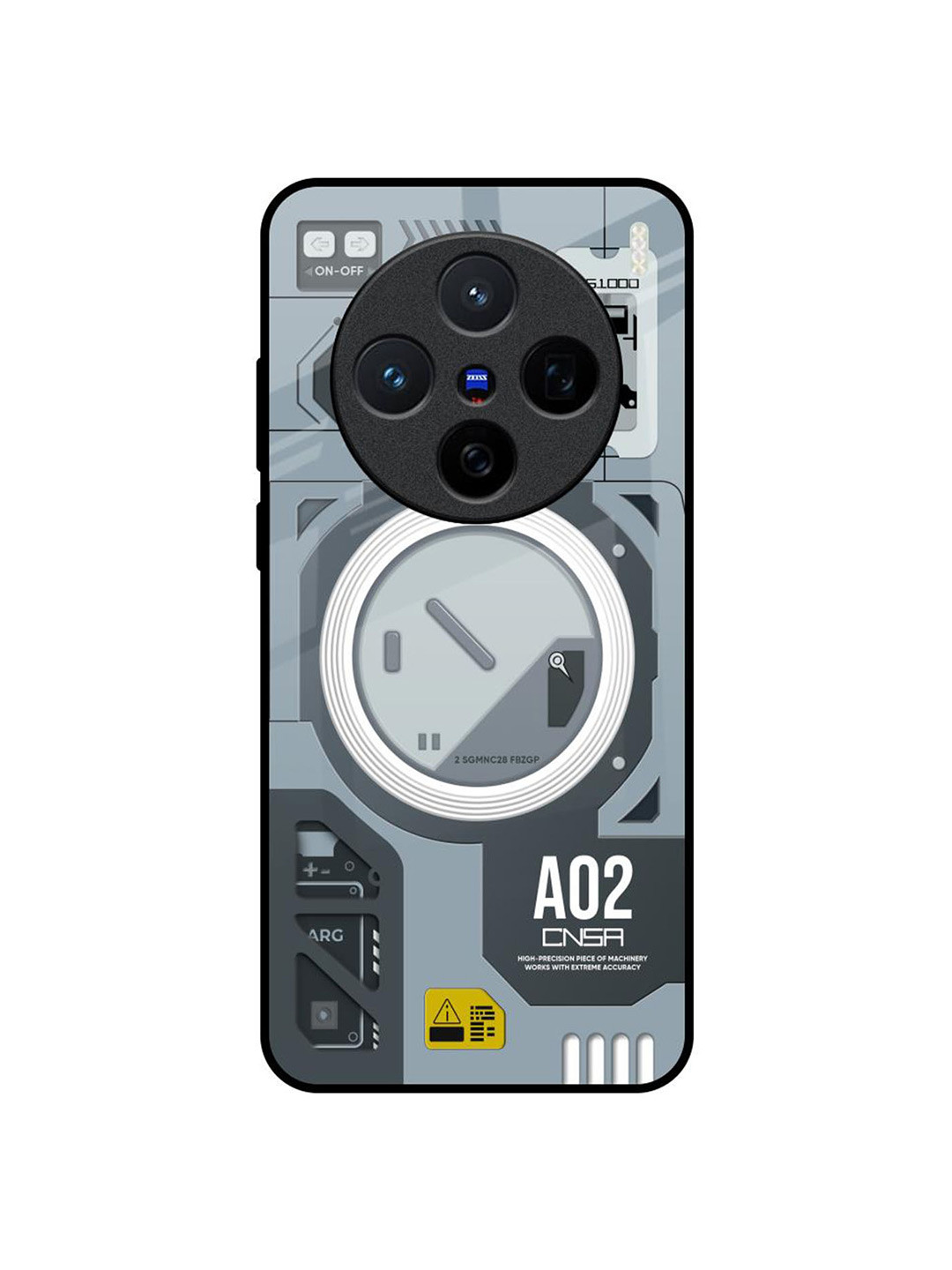 QRIOH Modern Technology Vivo X200 5G Impact Resistant Back Case