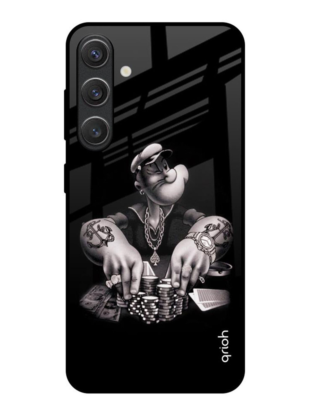 QRIOH Gambling Problem Samsung Galaxy S25 5G Impact Resistant Back Case