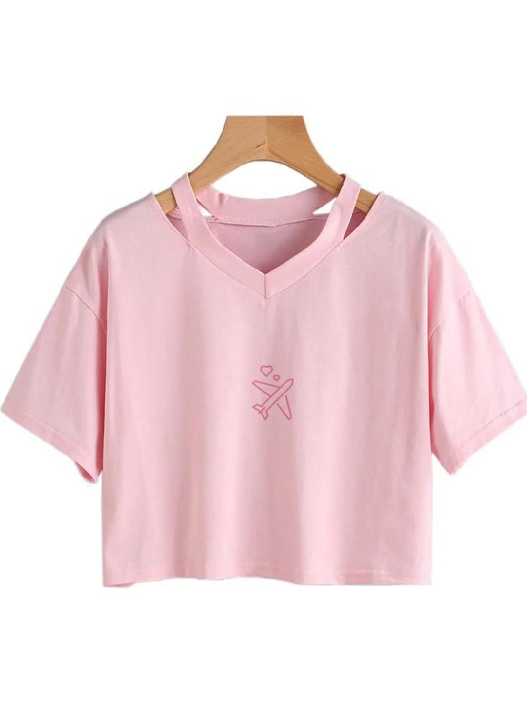 Miss Mosa By Akanksha  Women Pink Ella Summer Crop Top