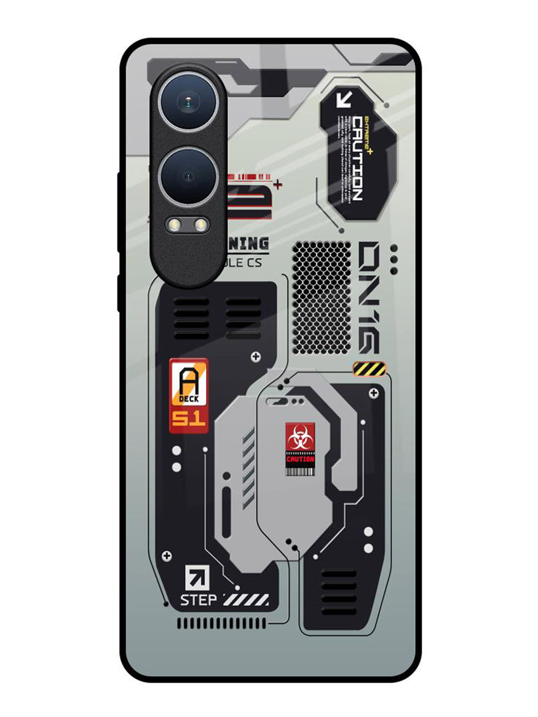 QRIOH Techno Vibes OnePlus Nord CE4 Lite 5G Impact Resistant Back Case