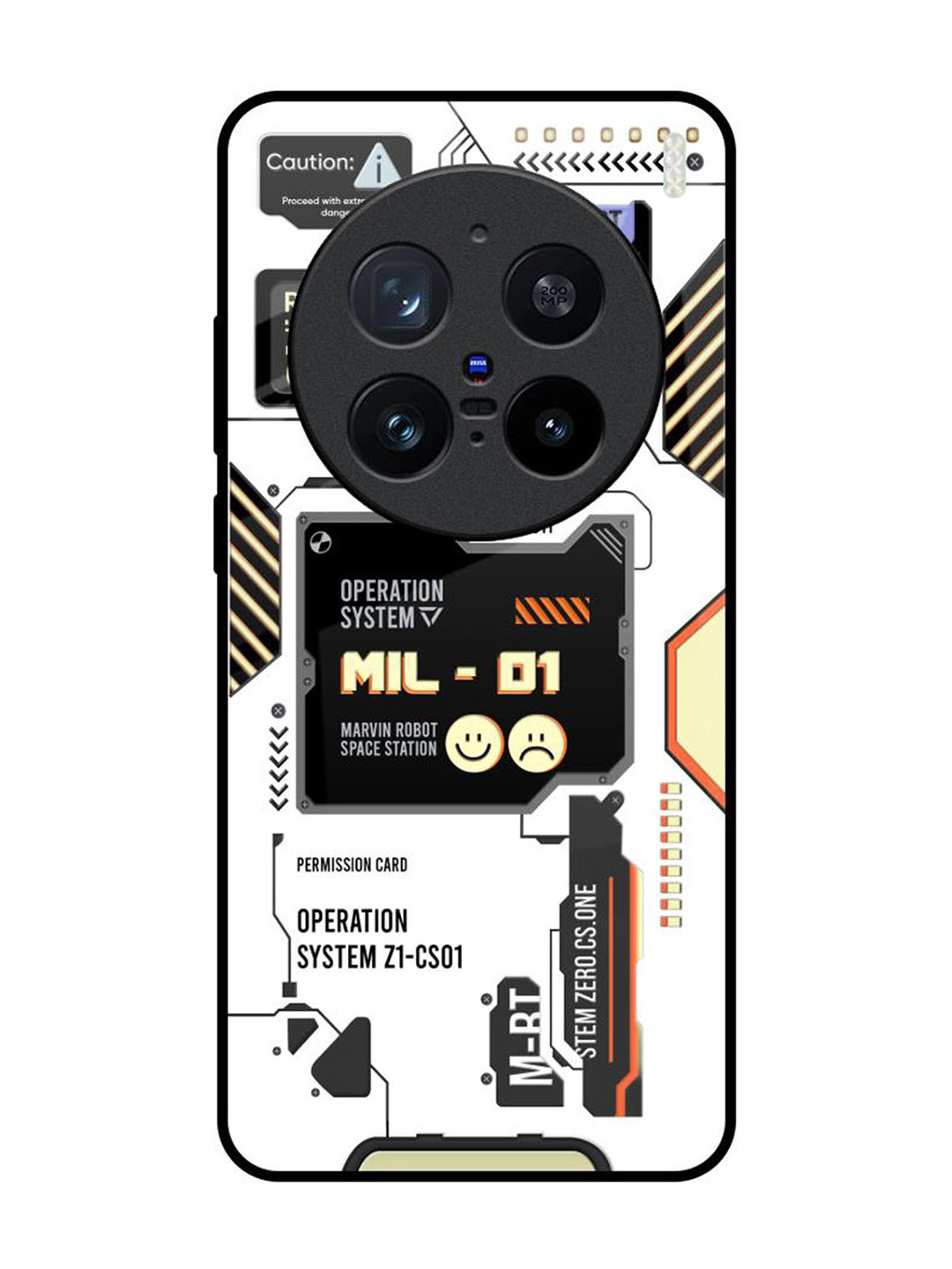 QRIOH Tech Display Vivo X200 Pro 5G Impact Resistant Back Case