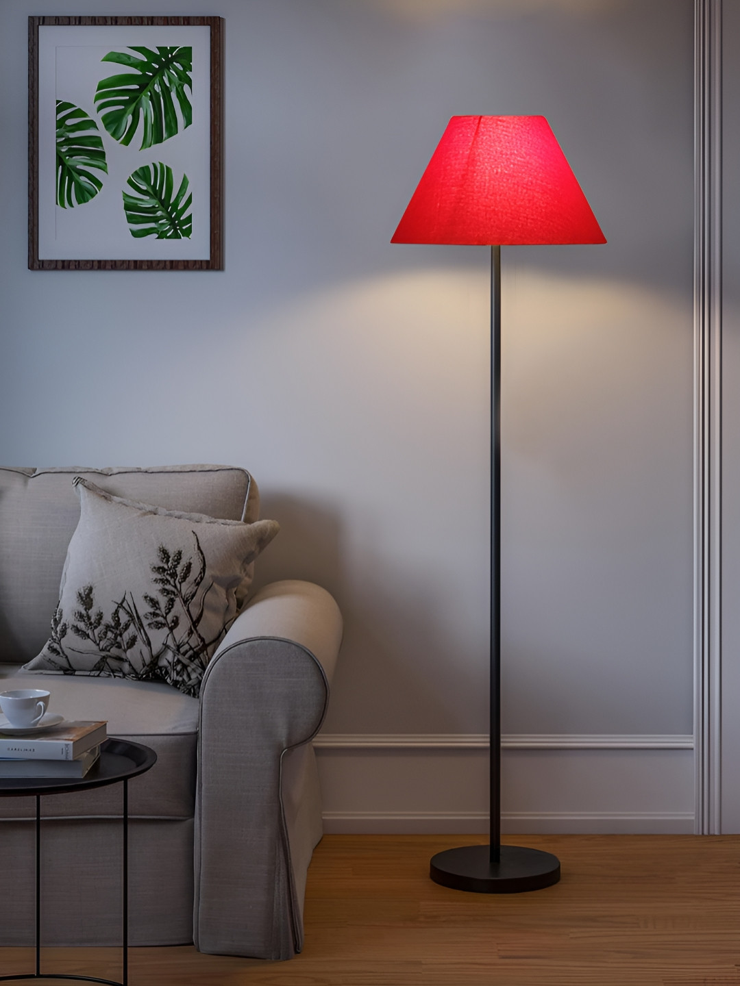 Devansh Red Frustum FloorLamps