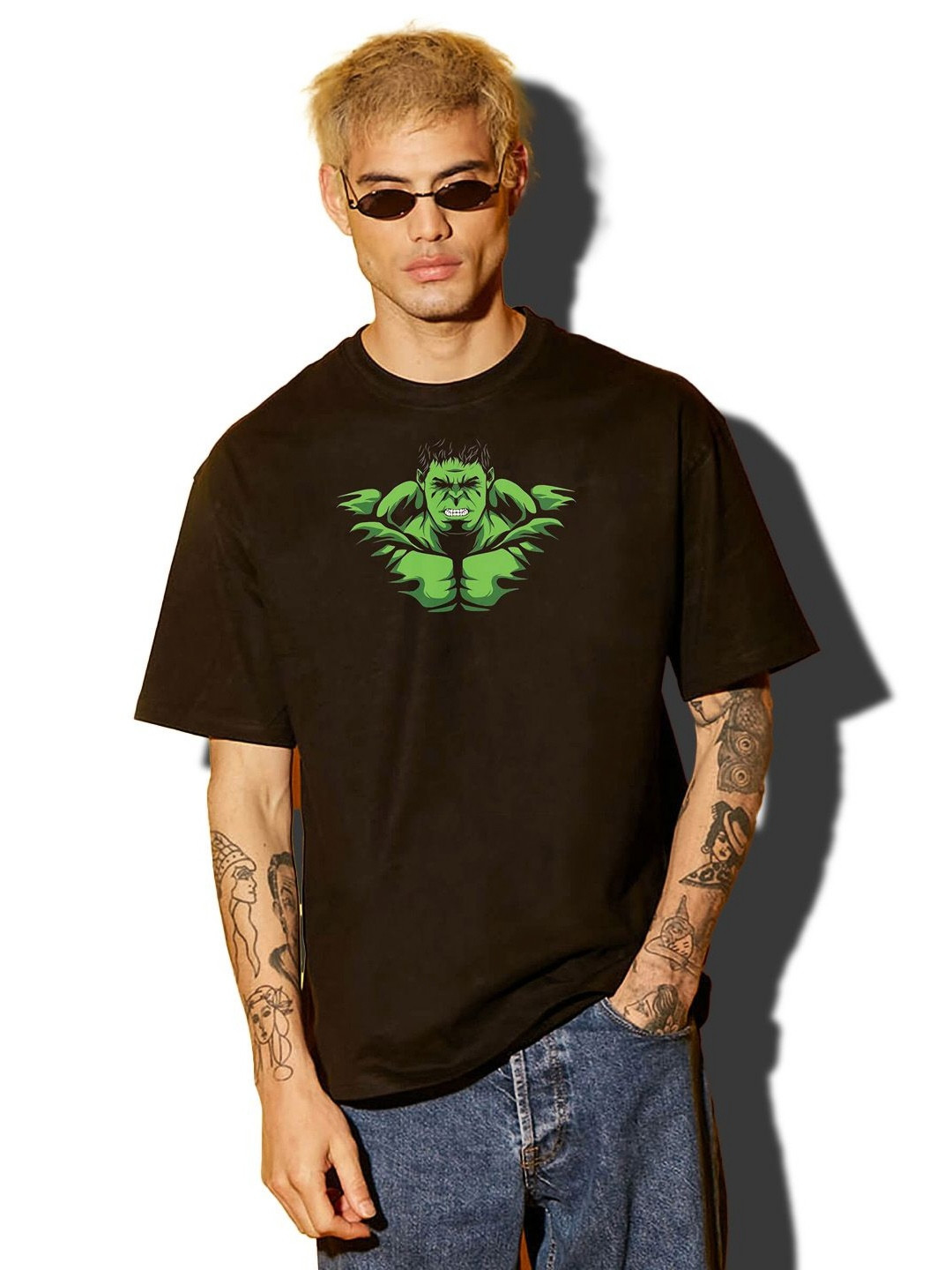 BDSQUARE Men Printed Applique T-shirt