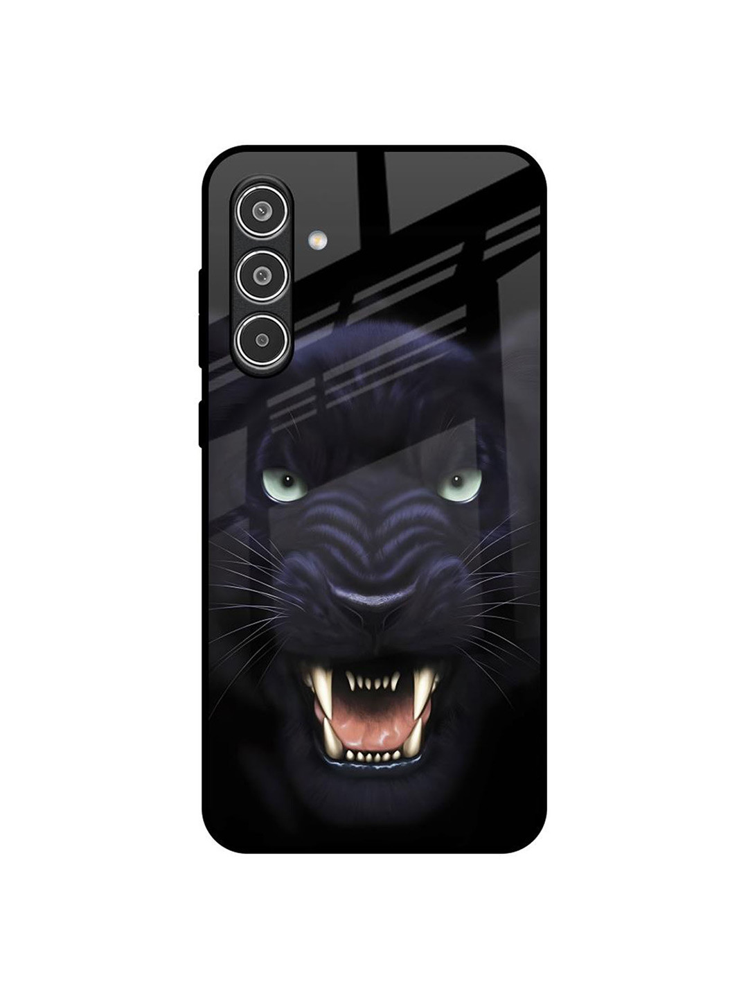 QRIOH Angry Black Leopard Samsung Galaxy A56 5G Impact Resistant Back Case