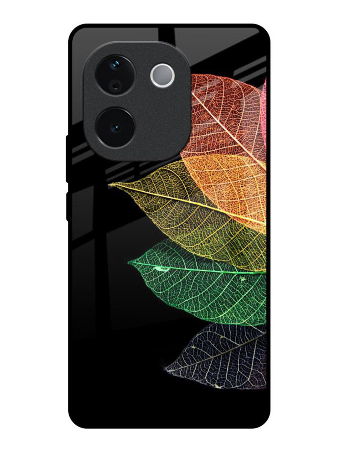 QRIOH Colorful Leaves Real IQOO Z9s Pro 5G Impact Resistant Back Case